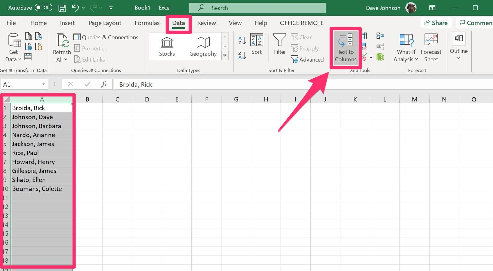 How To Split Cells Into Columns In Microsoft Excel Using The Text To 6889