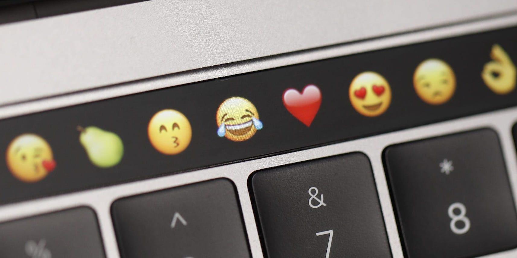 How to get emoji on your MacBook's Touch Bar, and type with them in