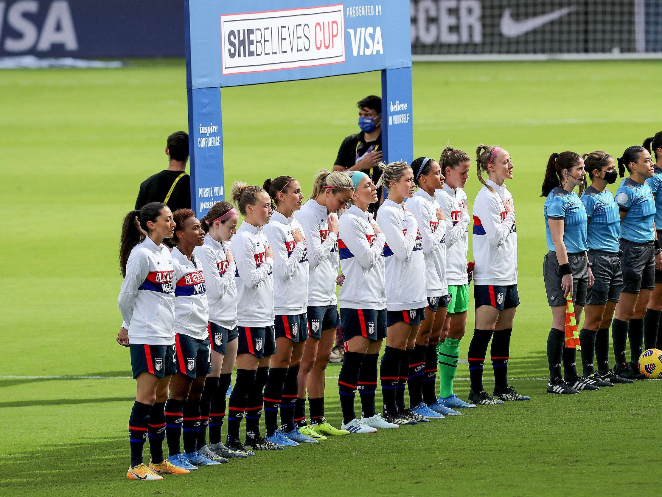 USWNT players are 'prepared to stand moving forward' after regularly