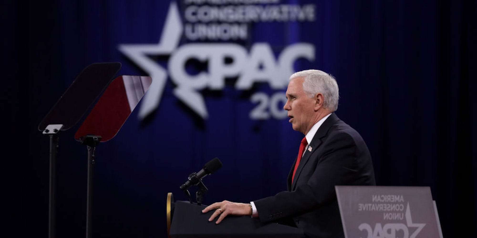 Mike Pence declined an invitation to CPAC, where Trump is the headline