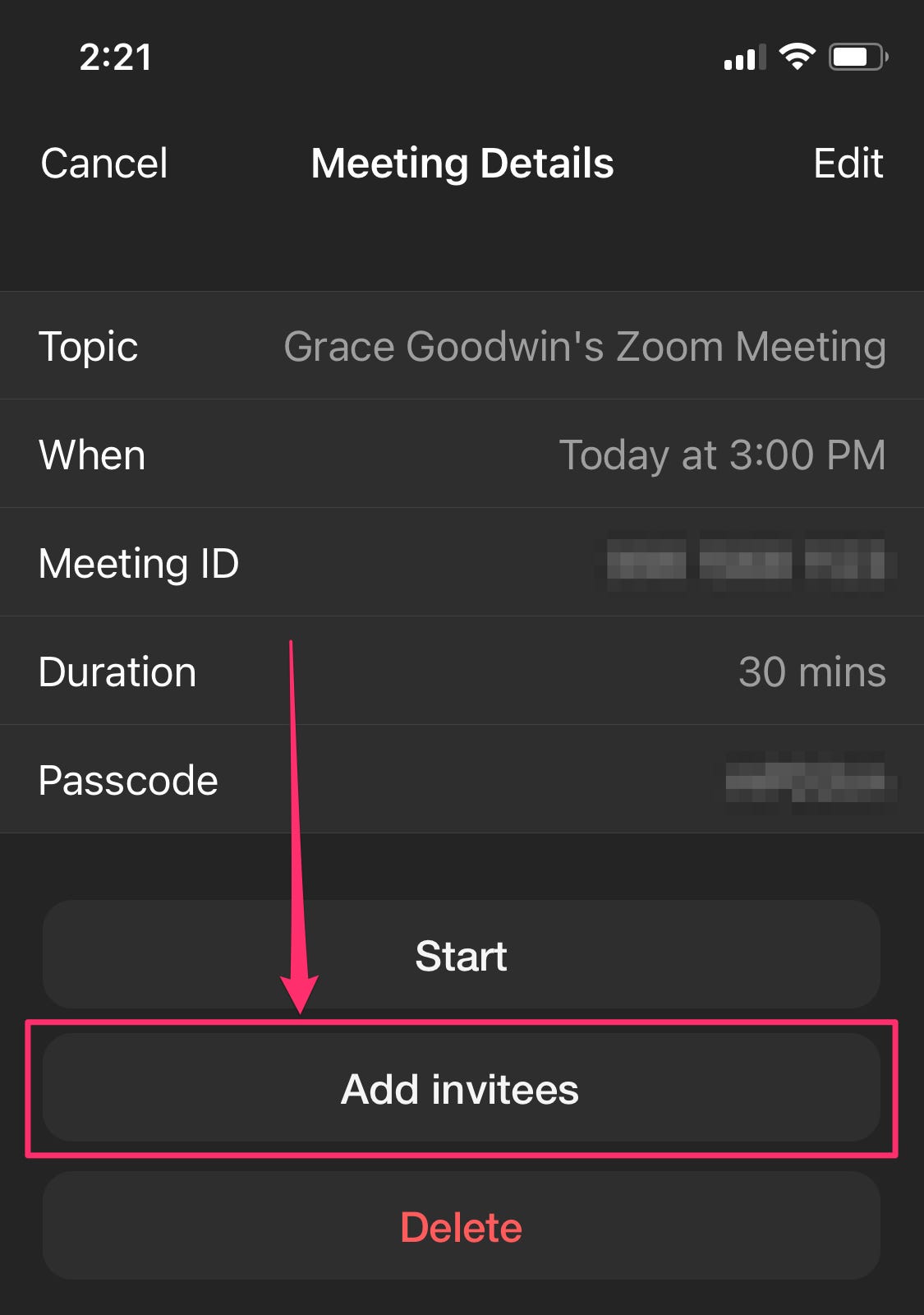 How to set up a Zoom meeting and schedule it in advance to organize