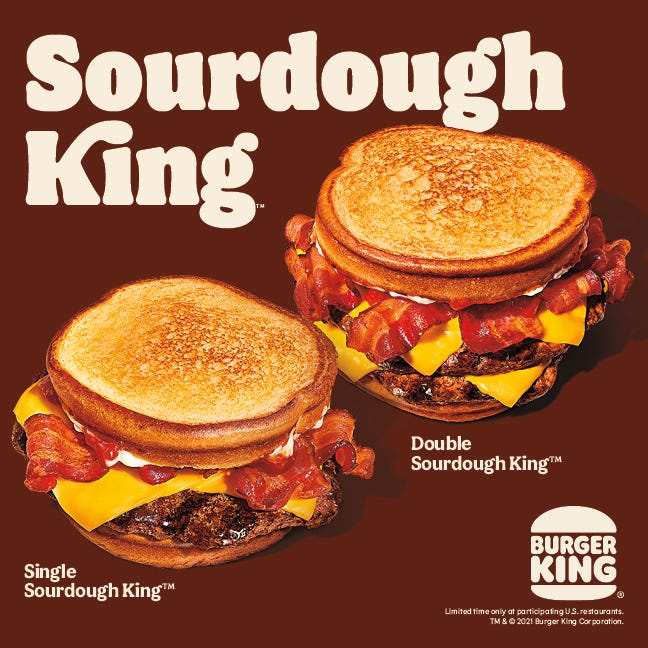 Burger King's Sourdough King is back on the menu through midApril