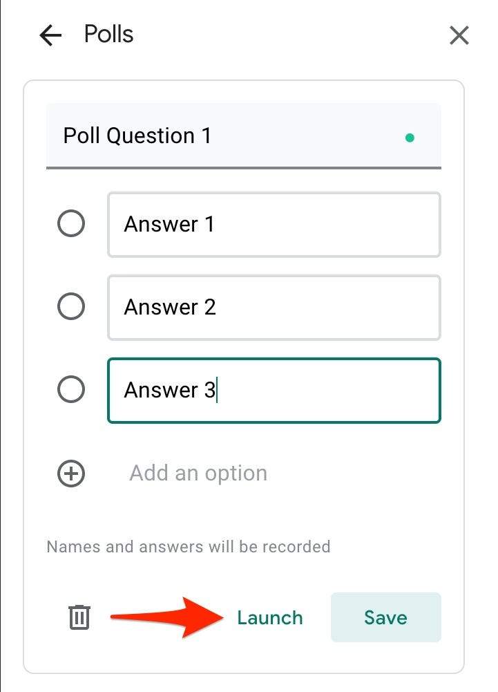 How to create a poll in Google Meet to engage meeting attendees and