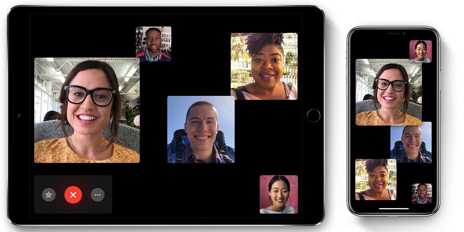 can iphone 8 do group facetime