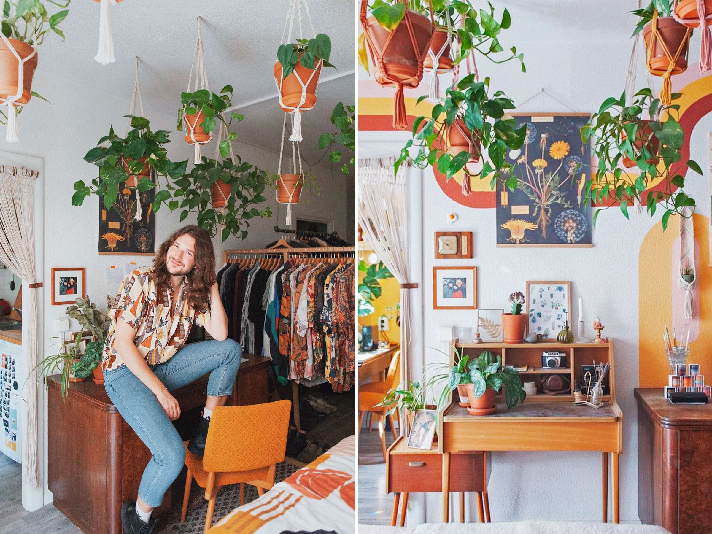 Photos Tour A Colorful Tiny Apartment In Berlin Filled With Plants