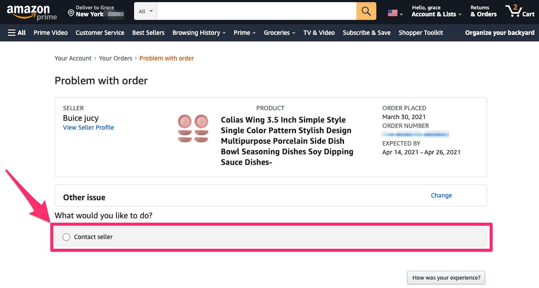 How to contact a seller on Amazon if you have issues with your order or