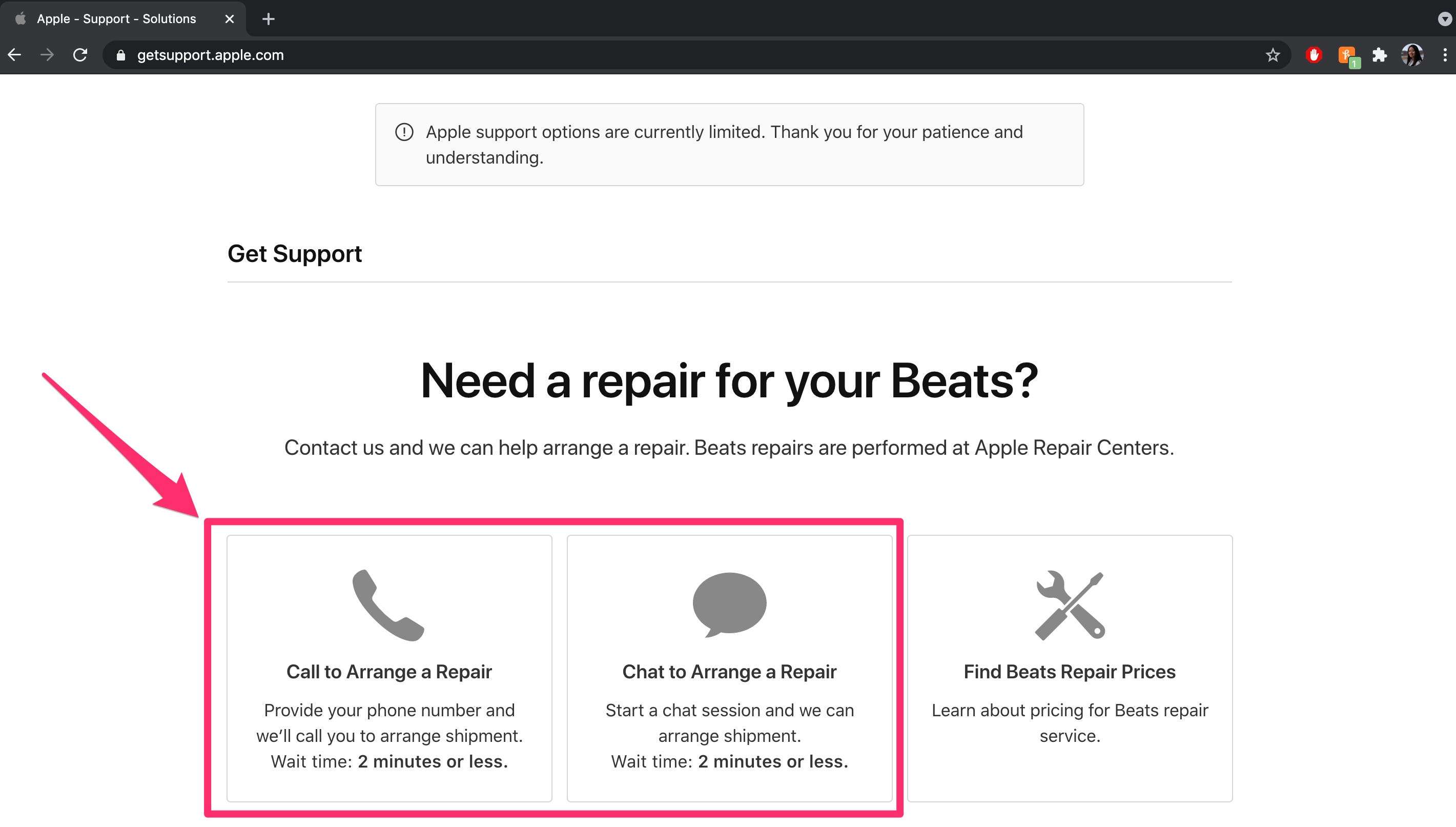 How to get a Beats headphones repair through Apple support