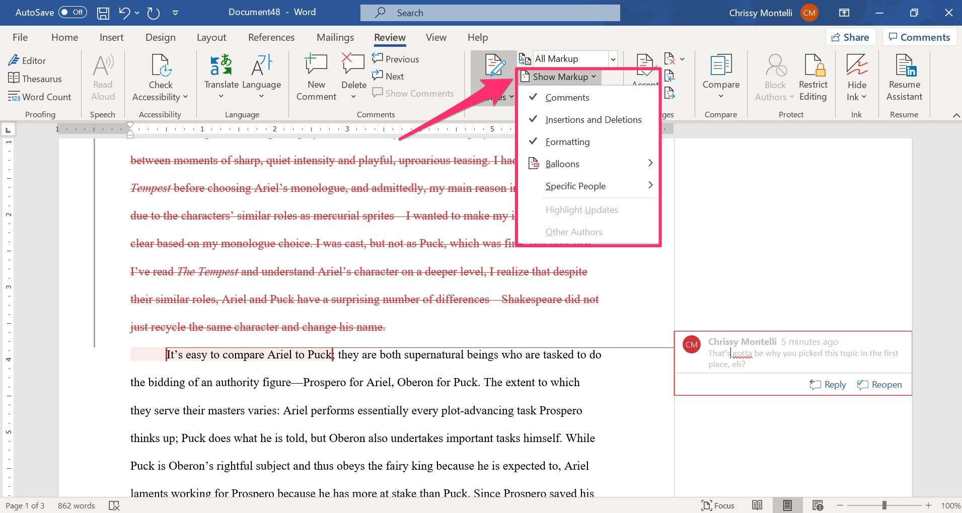 How to use Track Changes in Word to effectively collaborate on a ...