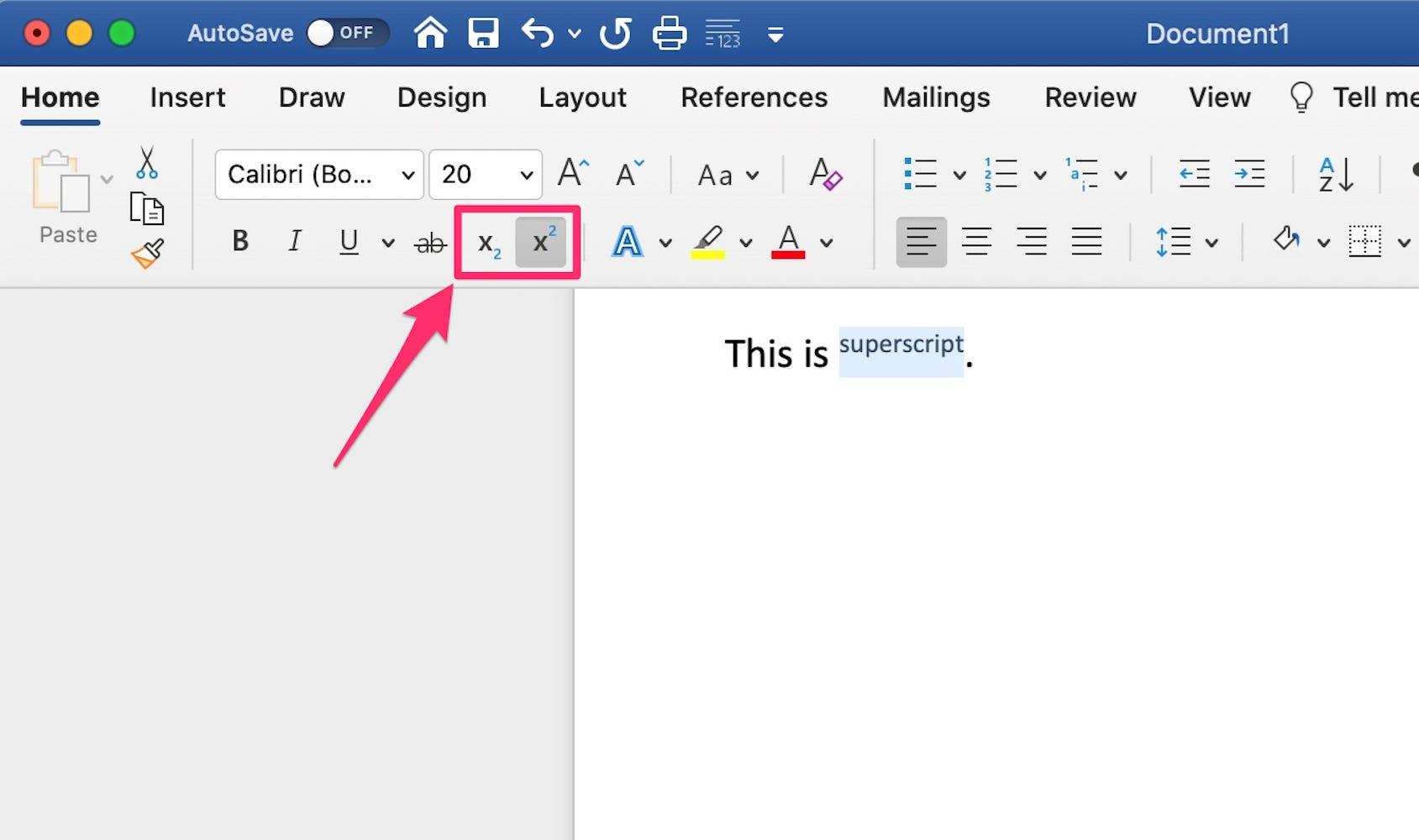 How To Add A Superscript Or Subscript In Microsoft Word When You Need 