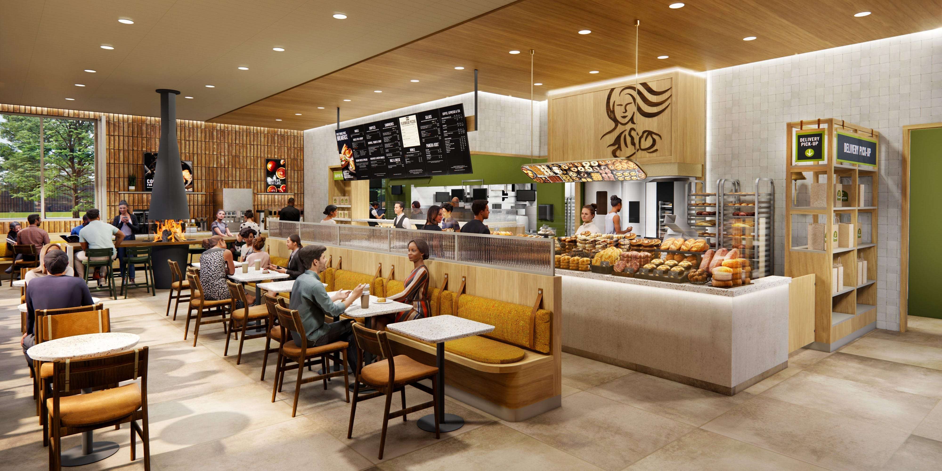 Panera Bread unveiled an overhauled design for all its new stores. They