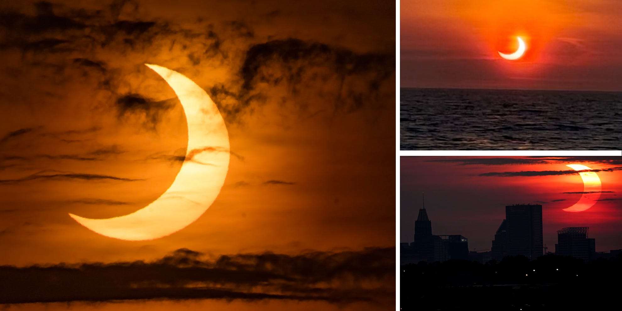 Stunning images show the rare solar eclipse that just