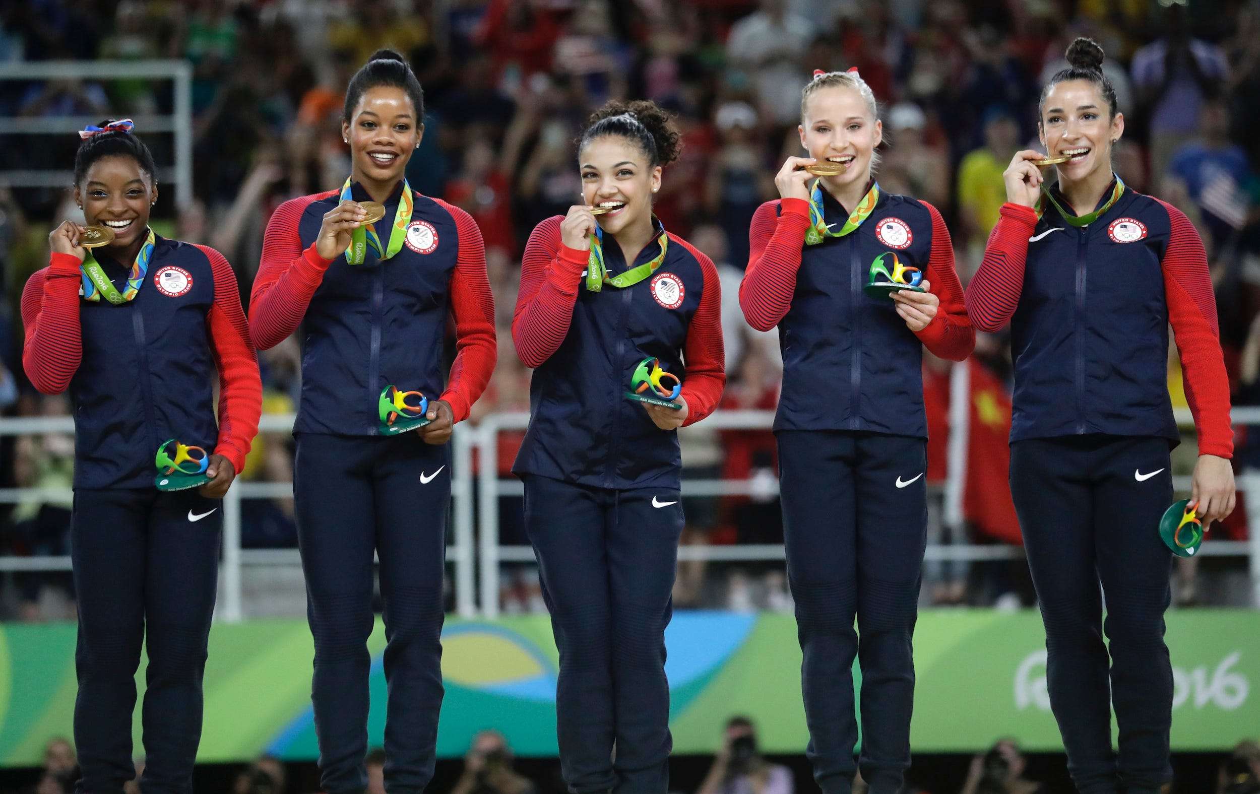 Then and Now: The 'Final Five' US Gymnastics team that won gold at the ...