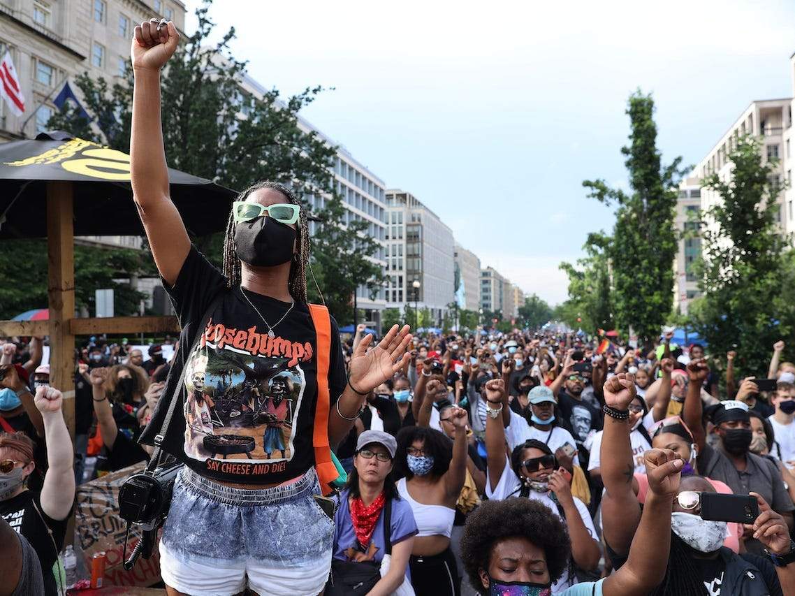 People put. 16th Street NW. Black Nationalism.