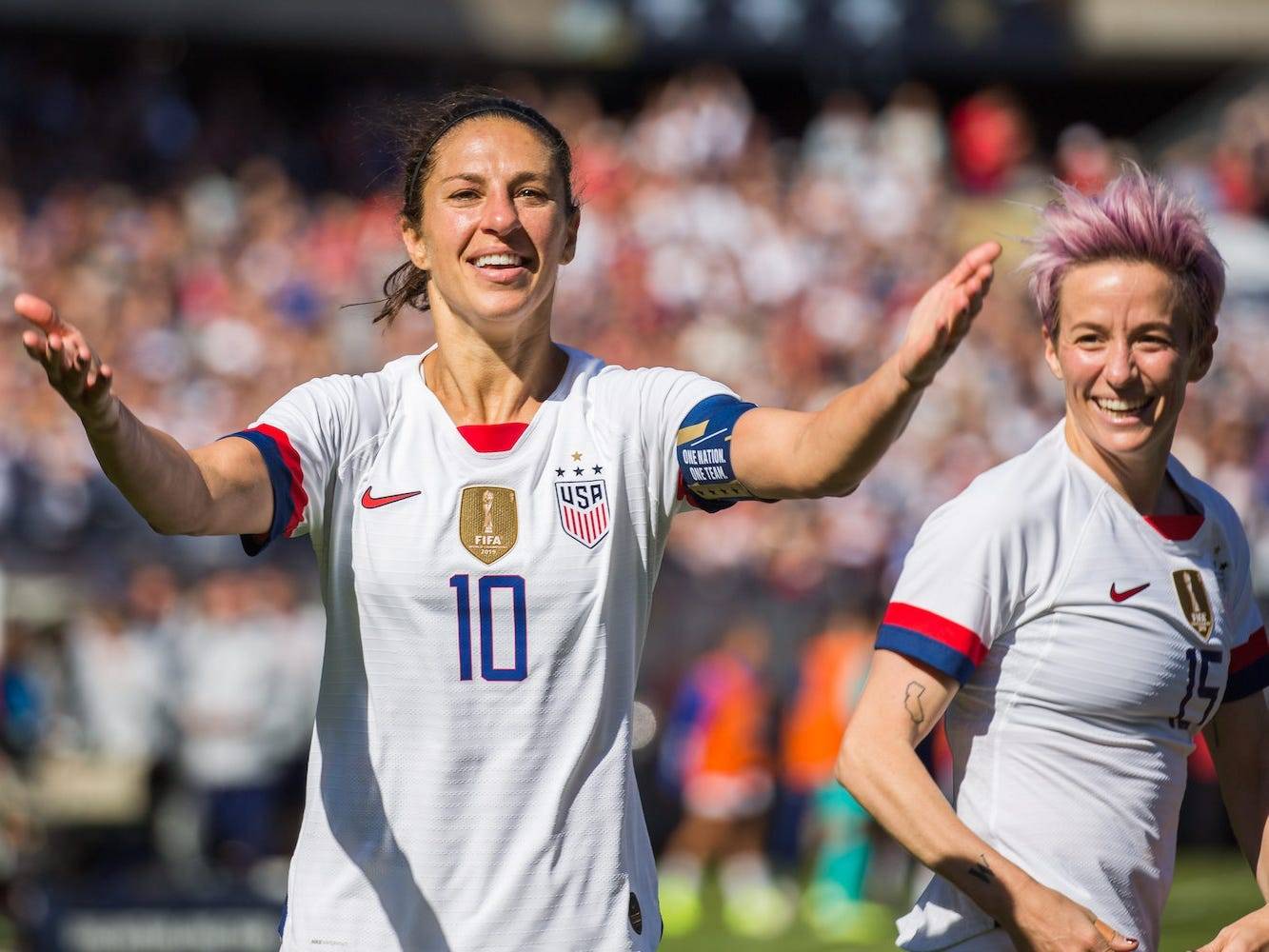 Here are the 18 players on the US women's soccer roster headed to Tokyo