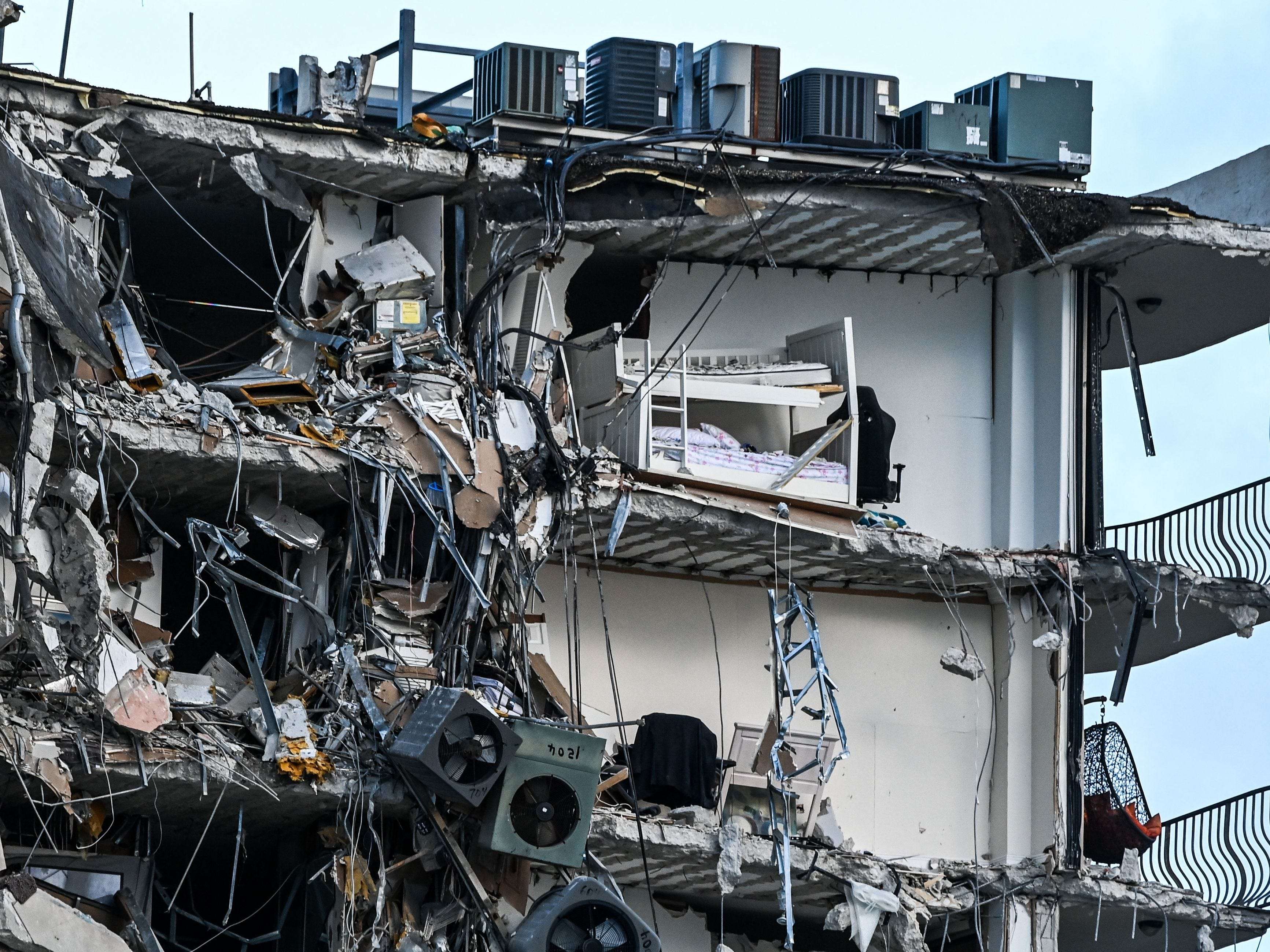 Beforeandafter images of the Florida condo collapse show the severity