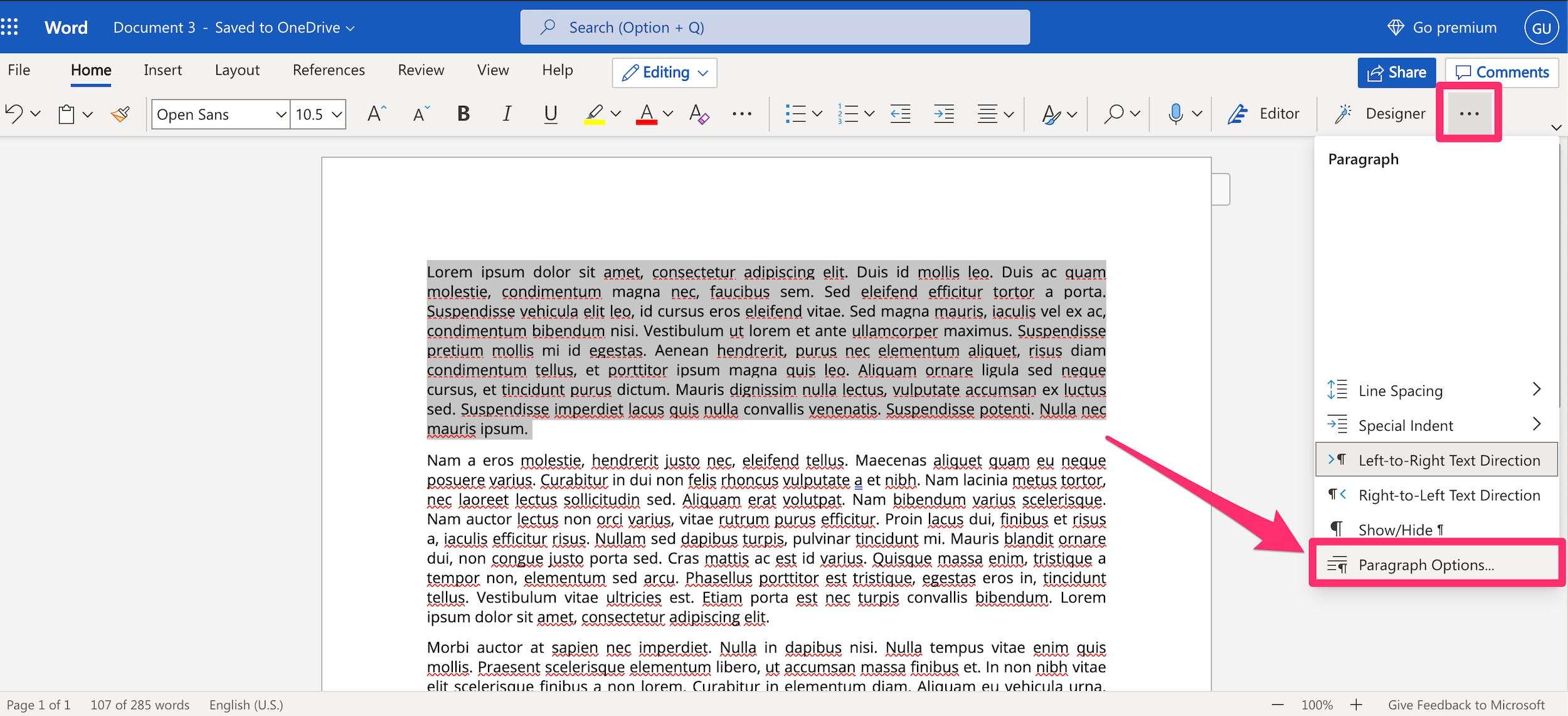how to do a hanging indent microsoft word