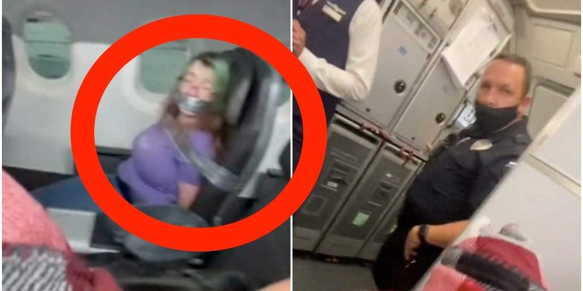 TikTok Video Shows Woman On American Airlines Plane Duct-taped To Her ...