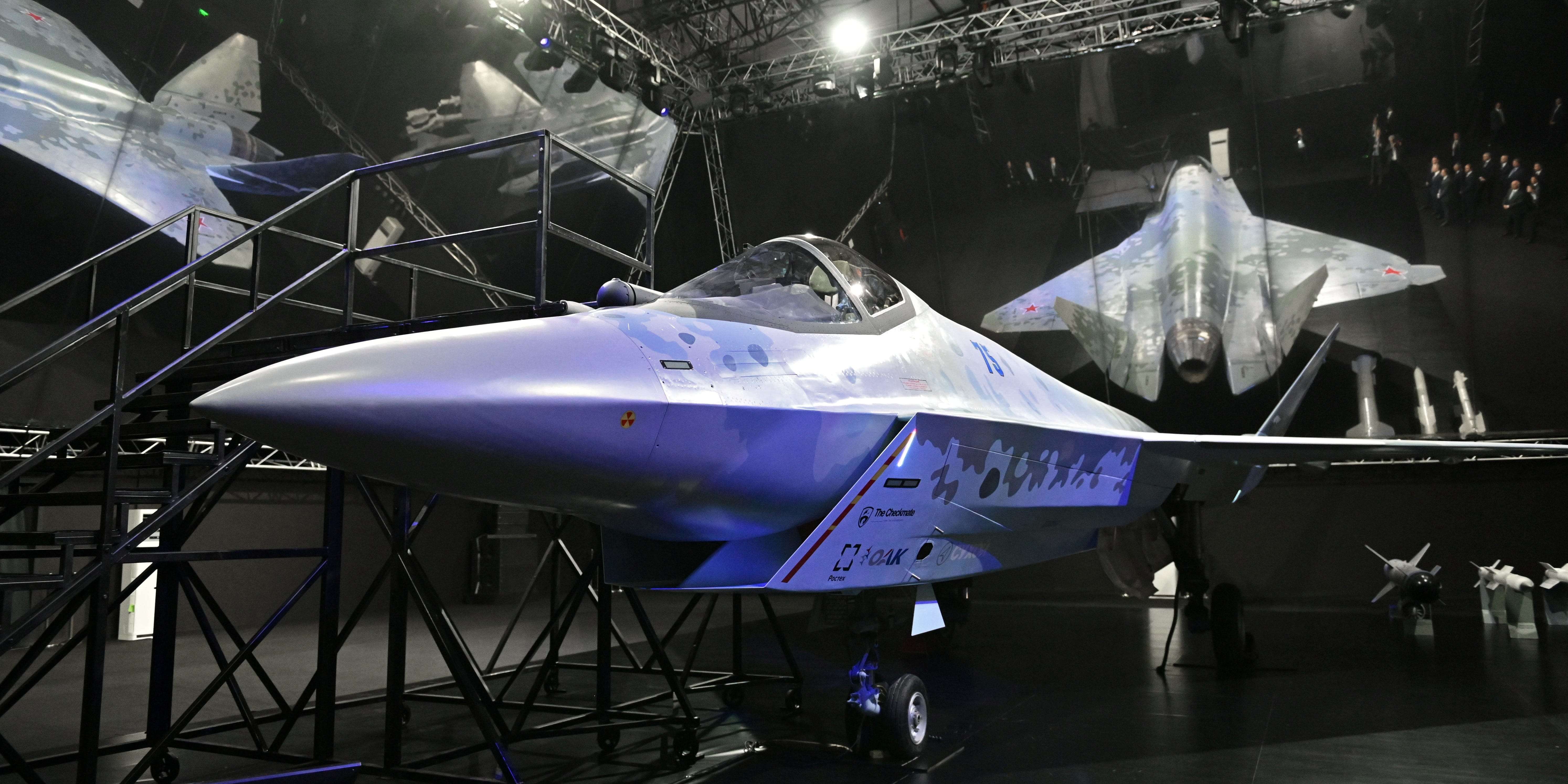 Russia unveiled its new 'Checkmate' fighter jet as Putin