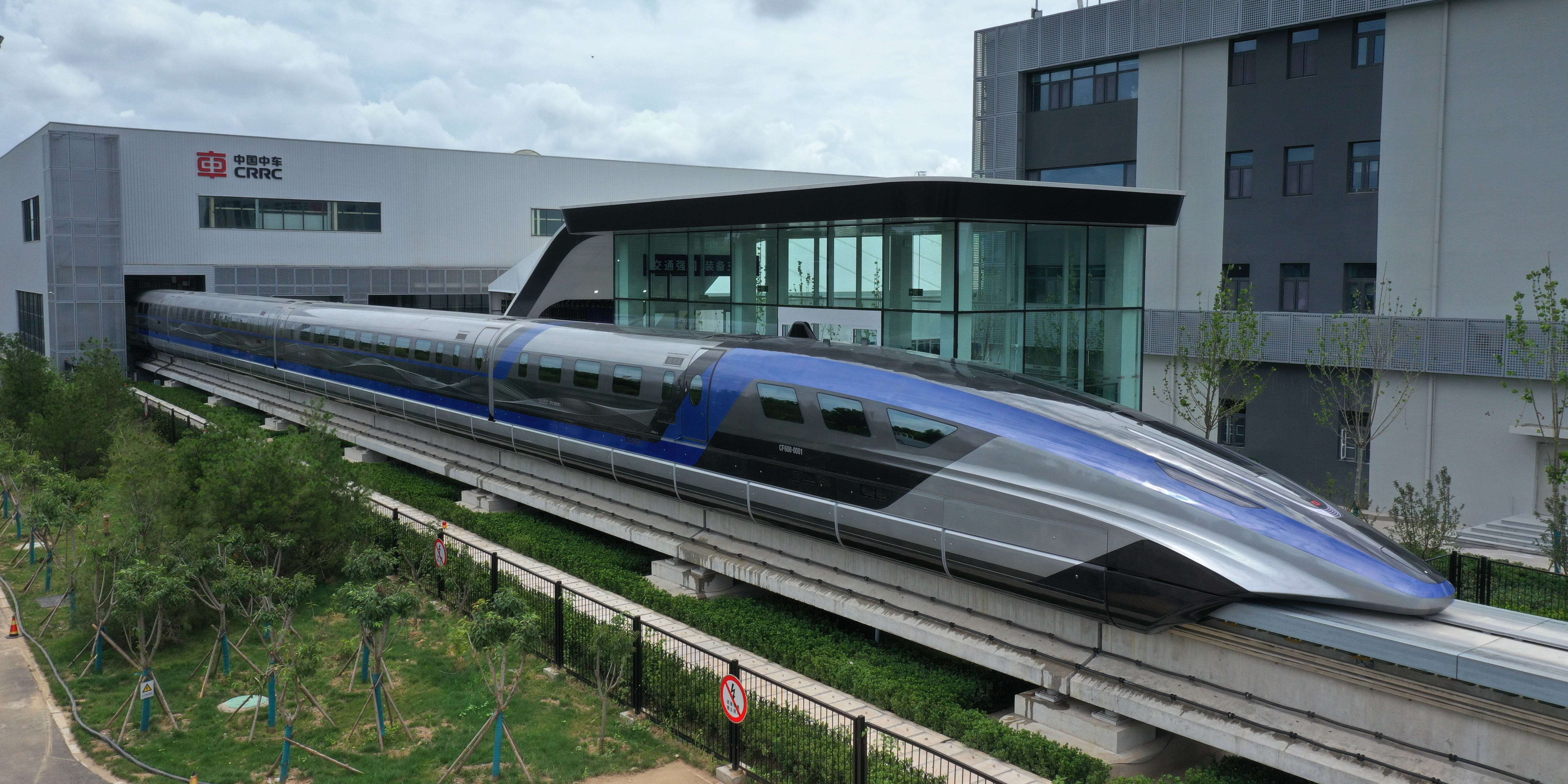 China debuts world's fastest train, a sleek maglev that can reach
