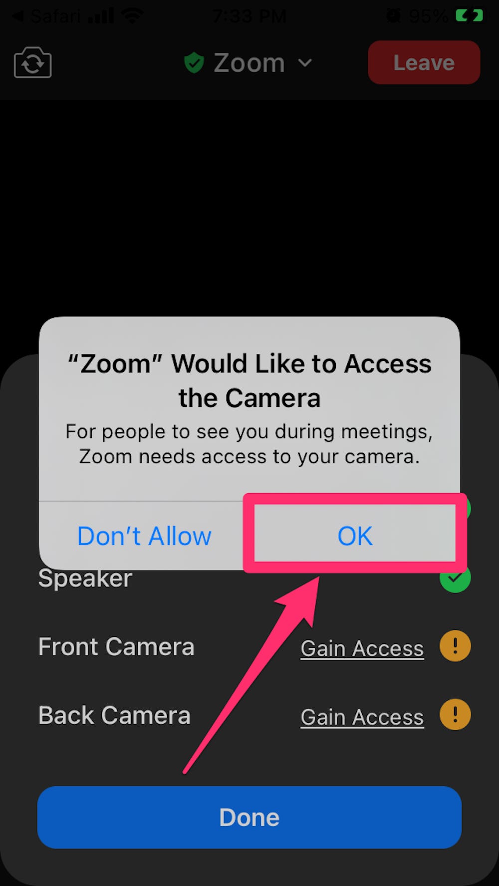 create zoom test meeting