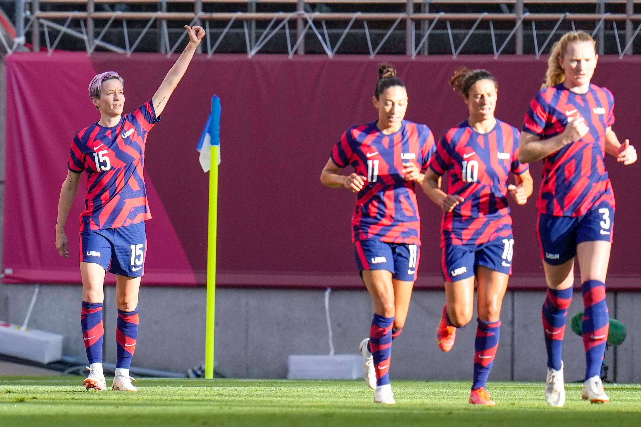 Megan Rapinoe scored a goal directly from a corner kick a rare feat