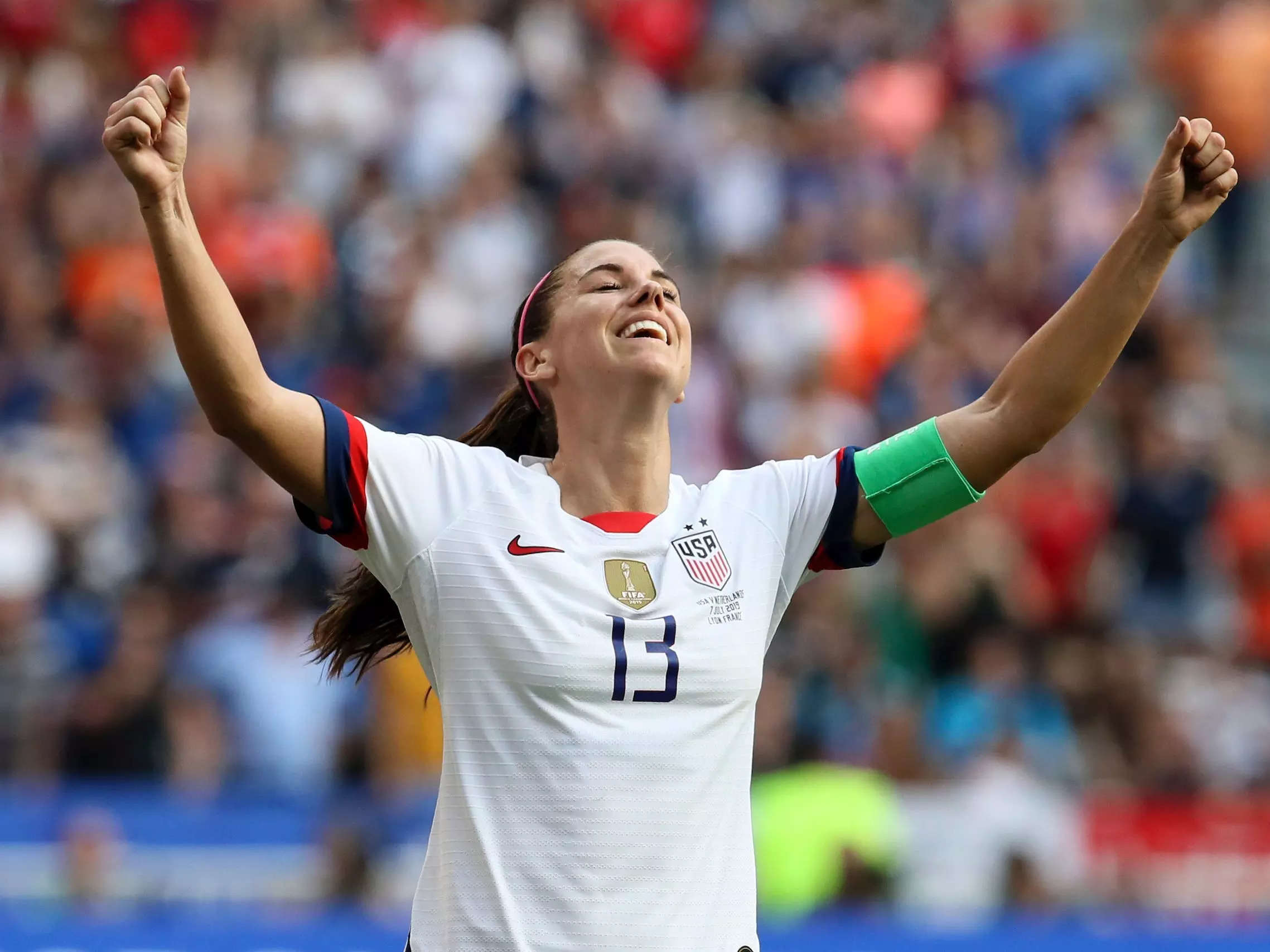 Alex says the US women's soccer team has 'really big shoes to