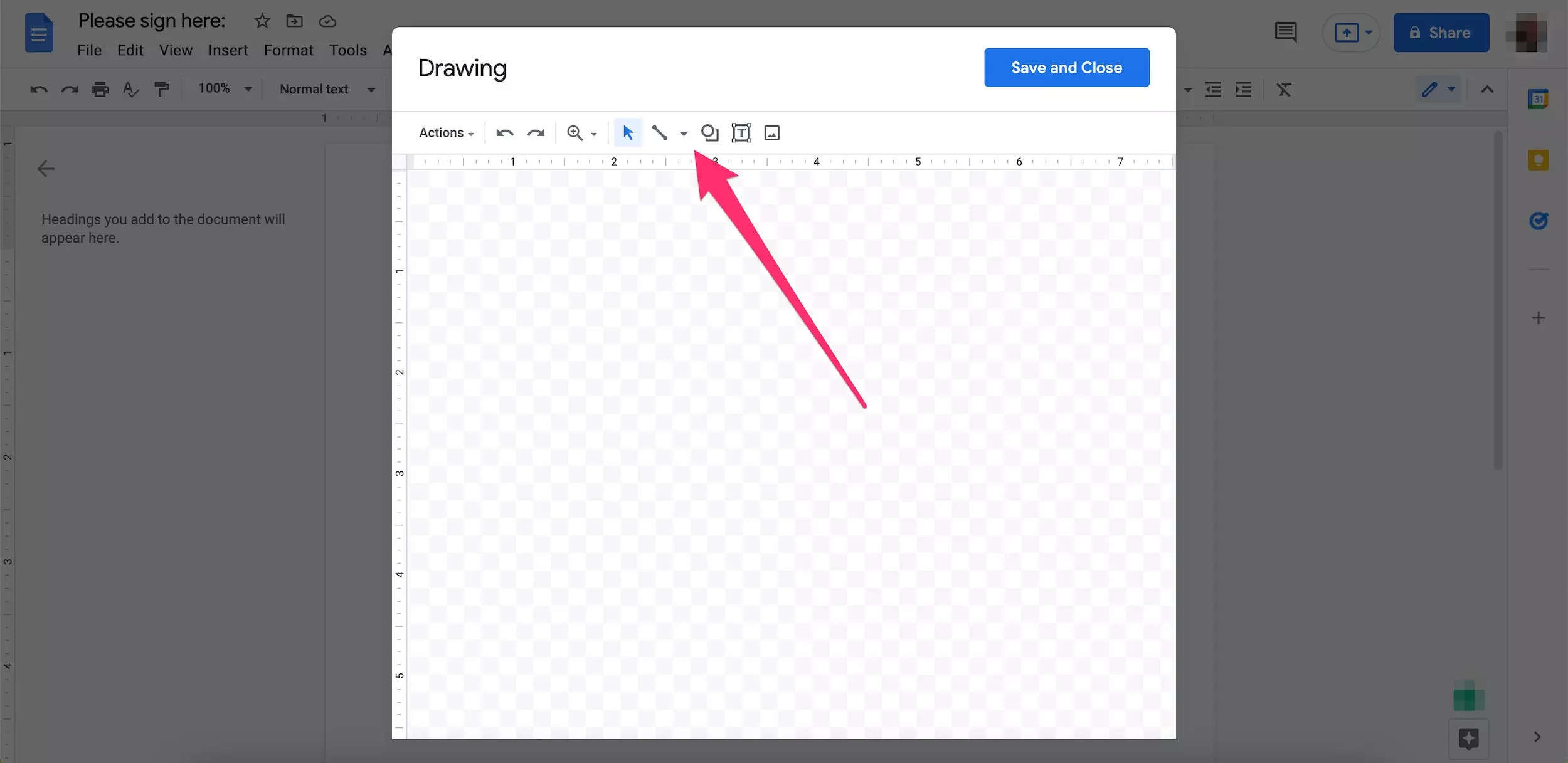 How to insert your digital signature in Google Docs using the drawing ...