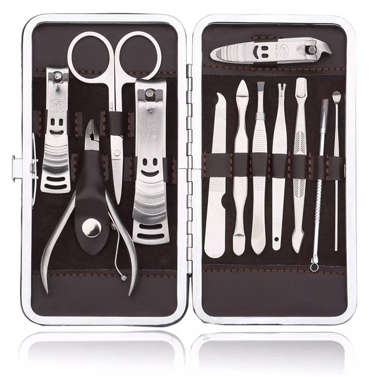 Buy Beauté Secrets Luxury Nail Cutter Set, 18 Pieces Grooming Kit (Eyebrow  Razor, Tweezer, Hair Plucker, Baby Nail Cutter, Ear Cleaner,Nail Cleaner,)  Pedicure Gift for Men and Women (Green) Online at Low