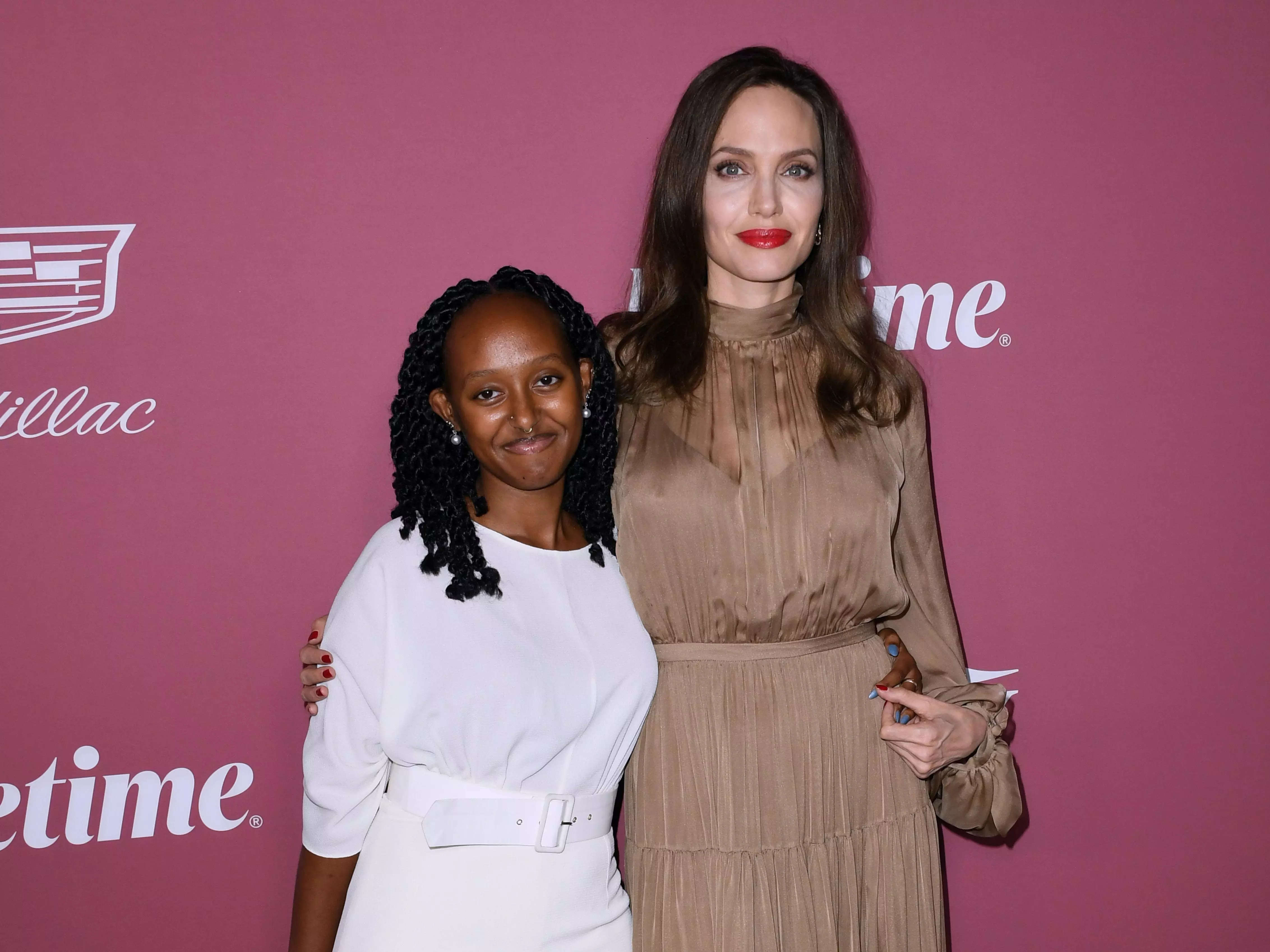 Angelina Jolie wears Elie Saab kaftan while shopping in LA