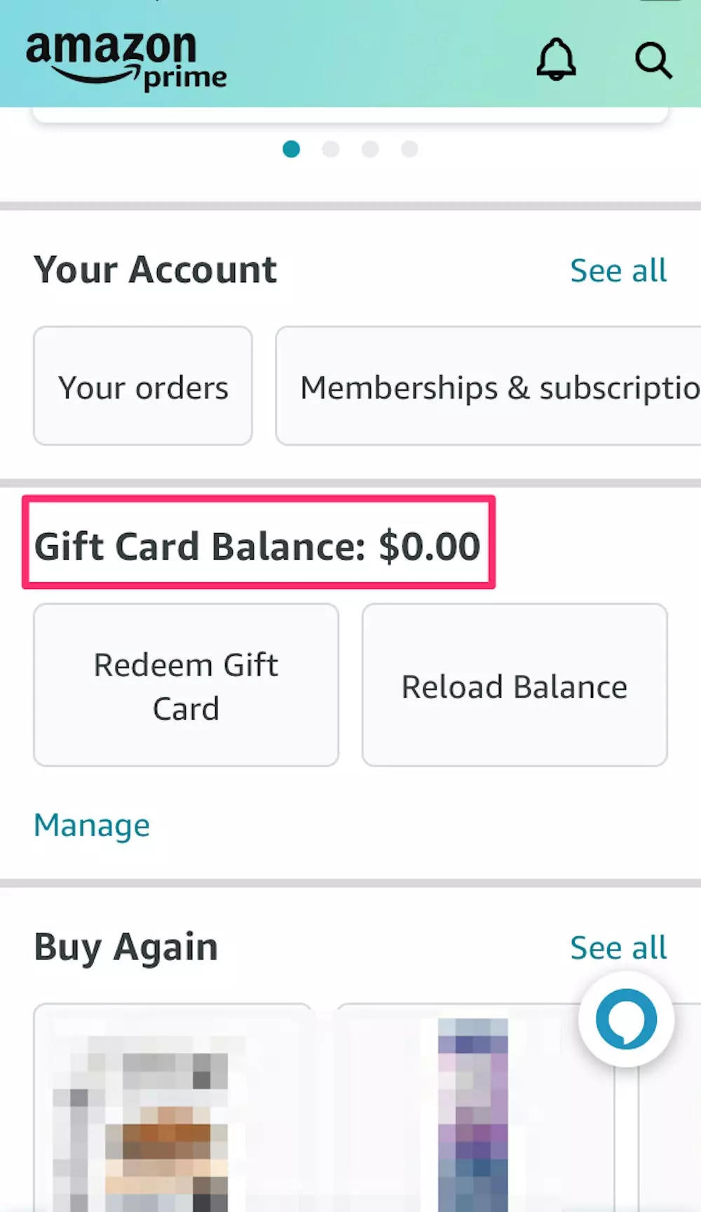 Gift Card Purchases & Balance Checks