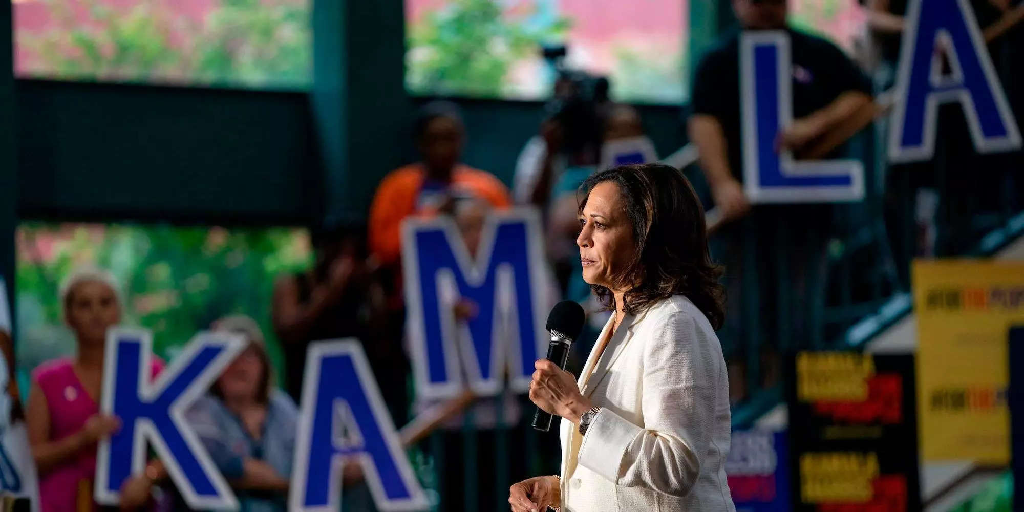 VP Kamala Harris says she and Biden are 'absolutely not' discussing