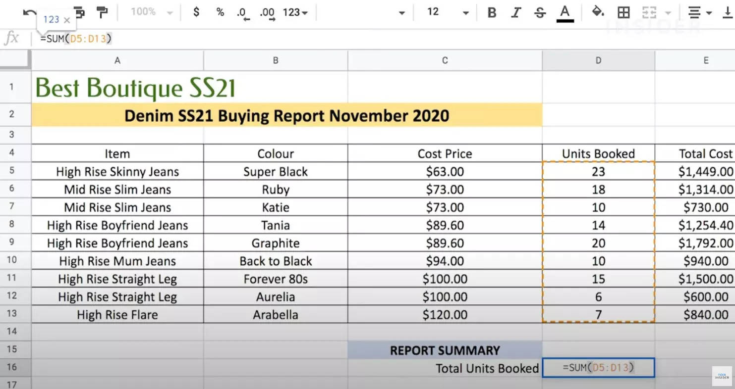 How To Create Google Sheets Formulas To Help You Make Calculations On A ...