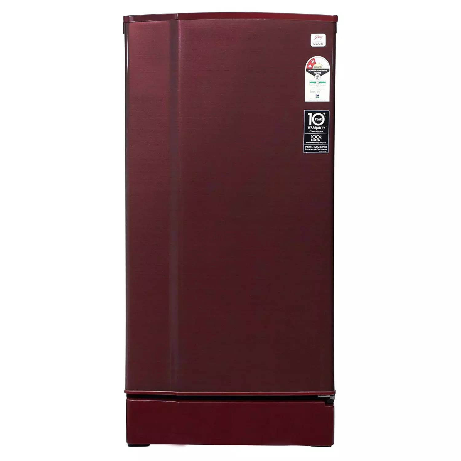 fridge with inbuilt stabilizer