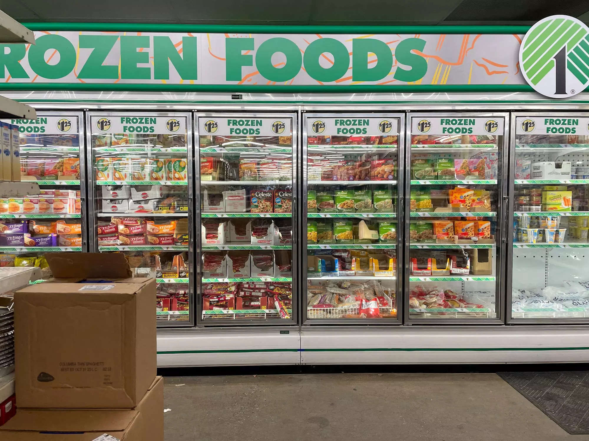 dollar tree with freezer section near me