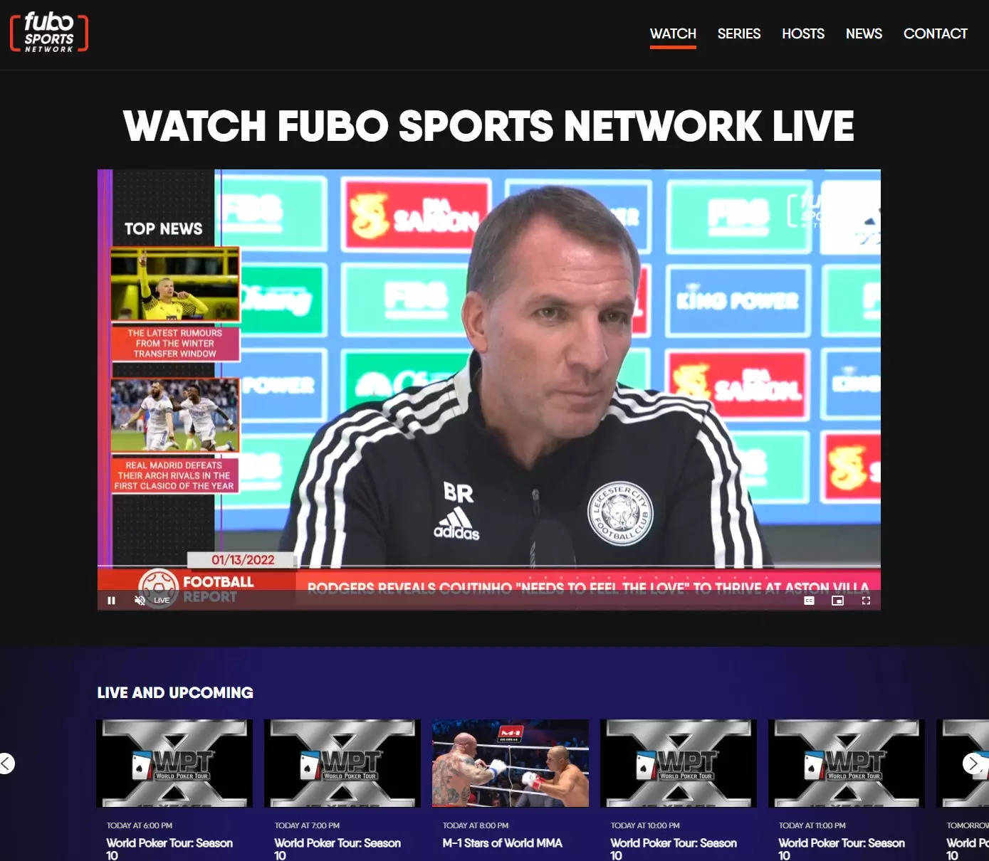 watch live stream sports websites free