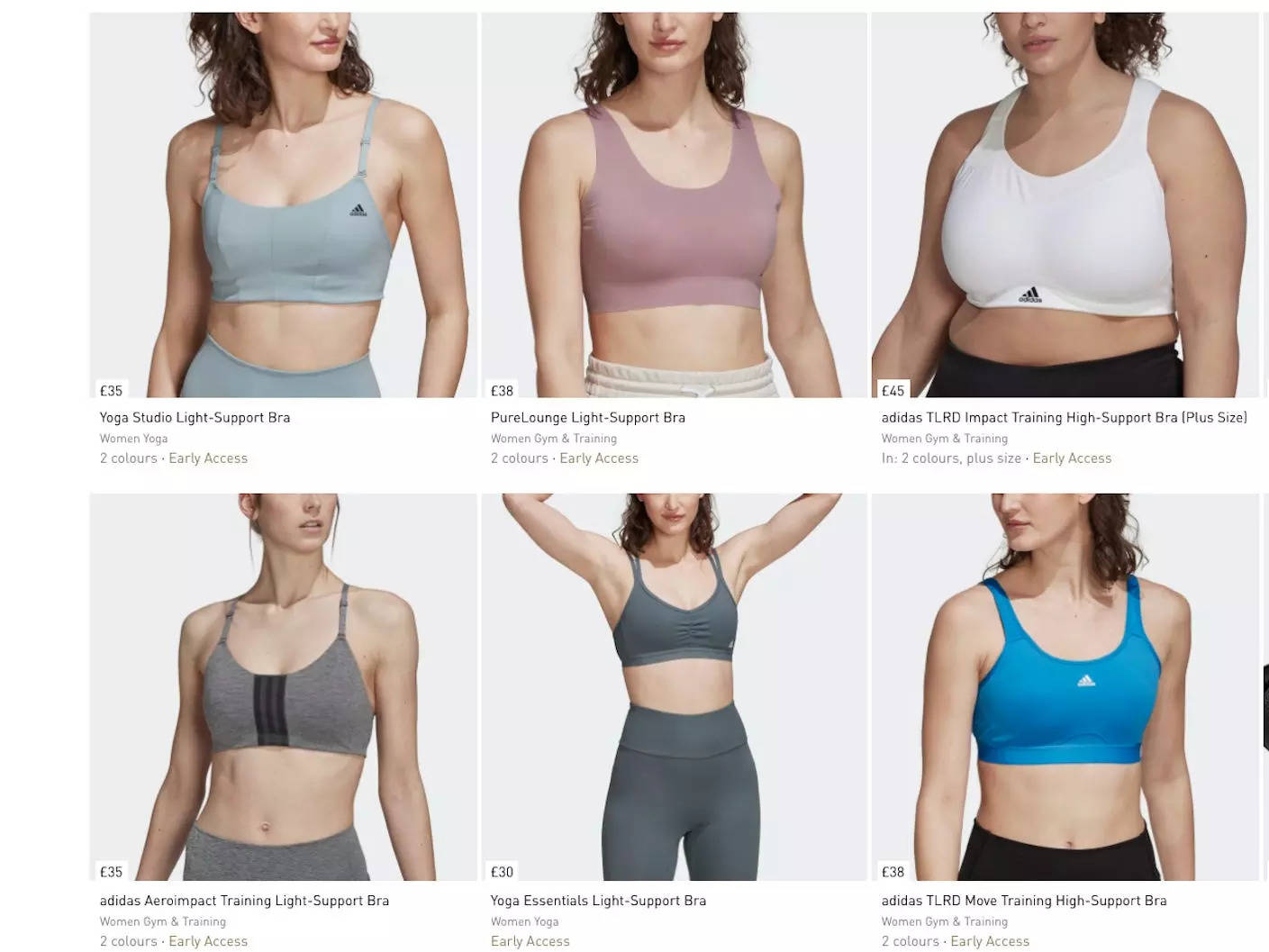 adidas women bra campaign