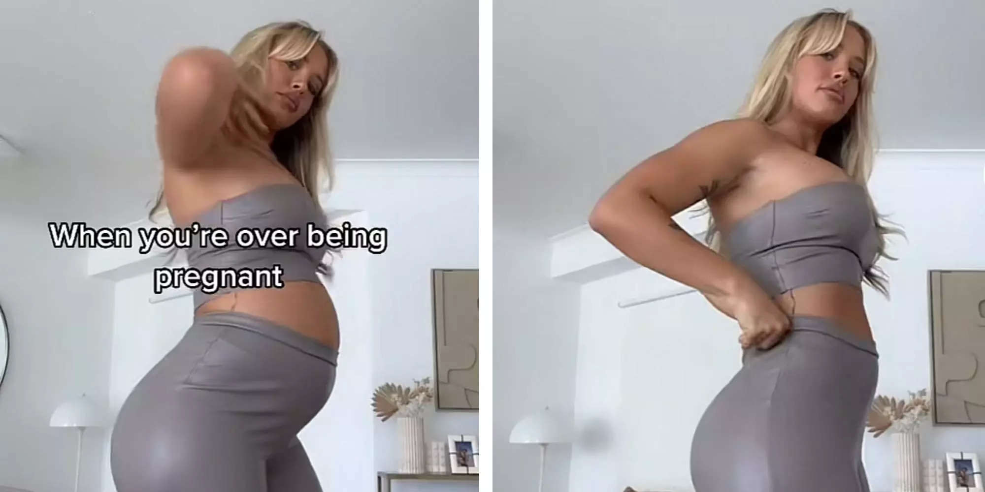 A pregnant influencer faced backlash for briefly making her stomach appear  flat, but experts say the concern is unwarranted