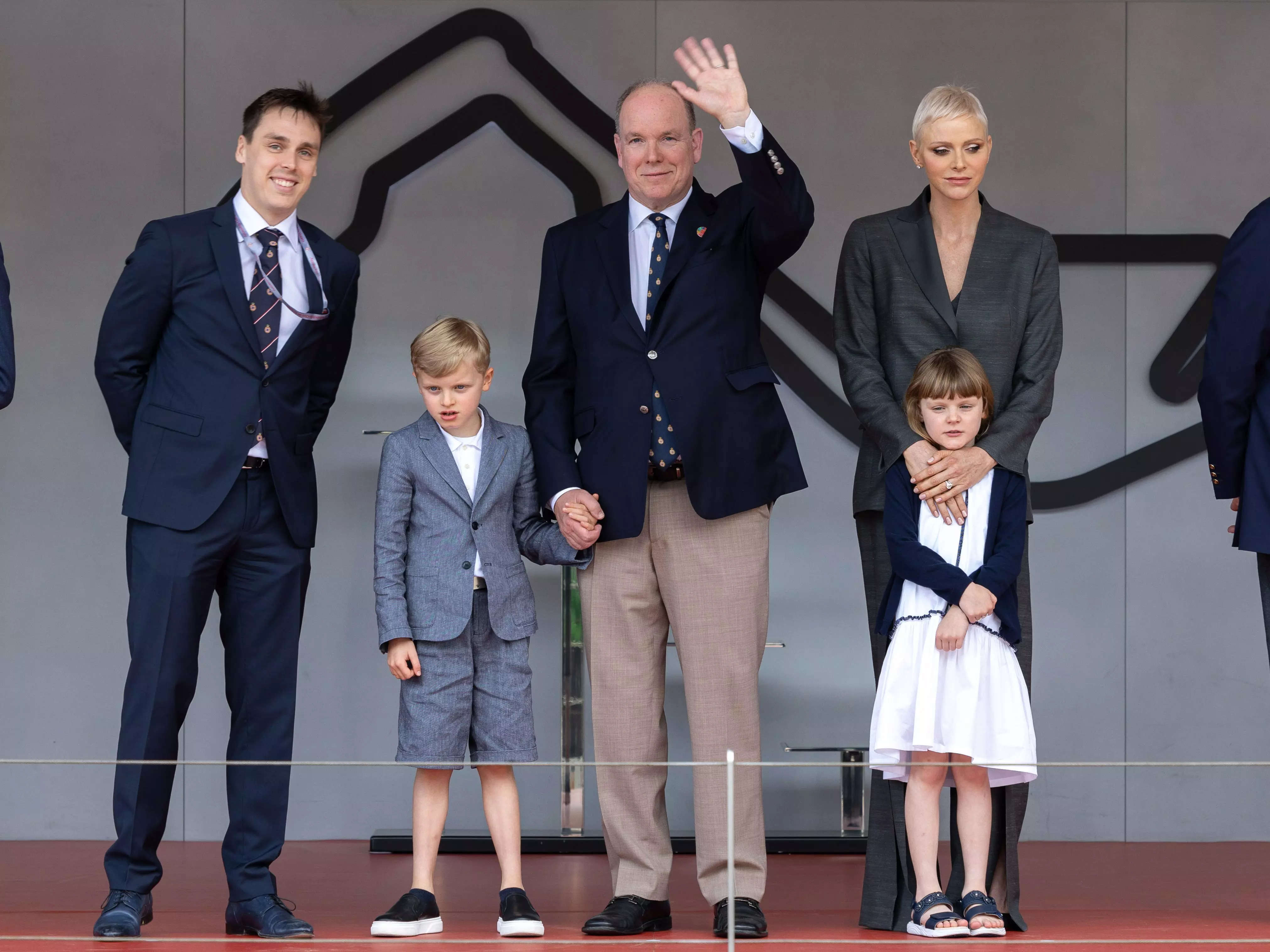 Princess Charlene wore a pantsuit with knee-high slits in first public ...