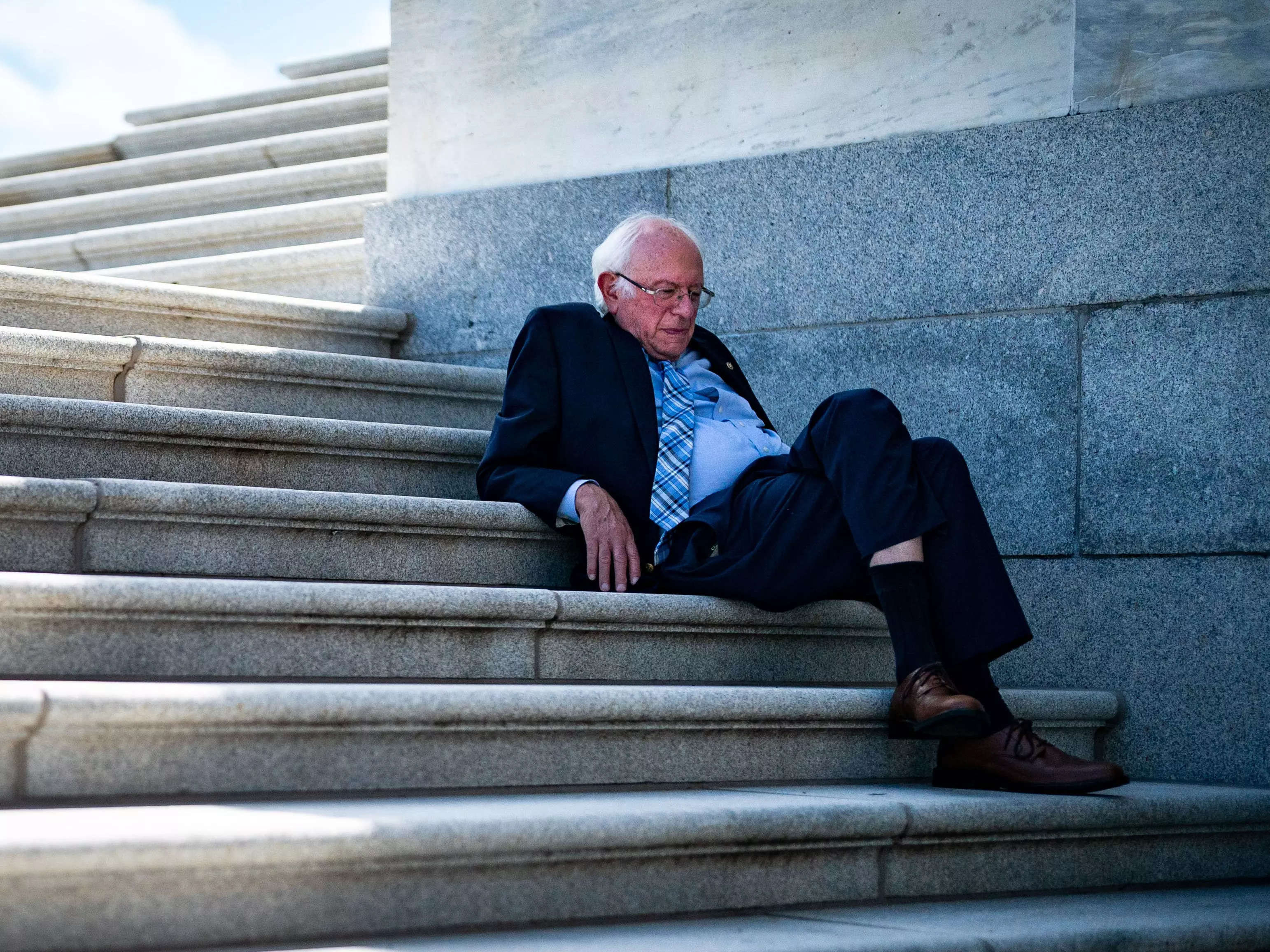 Bernie Sanders says he was happy to support the Senate's climate and healthcare bill