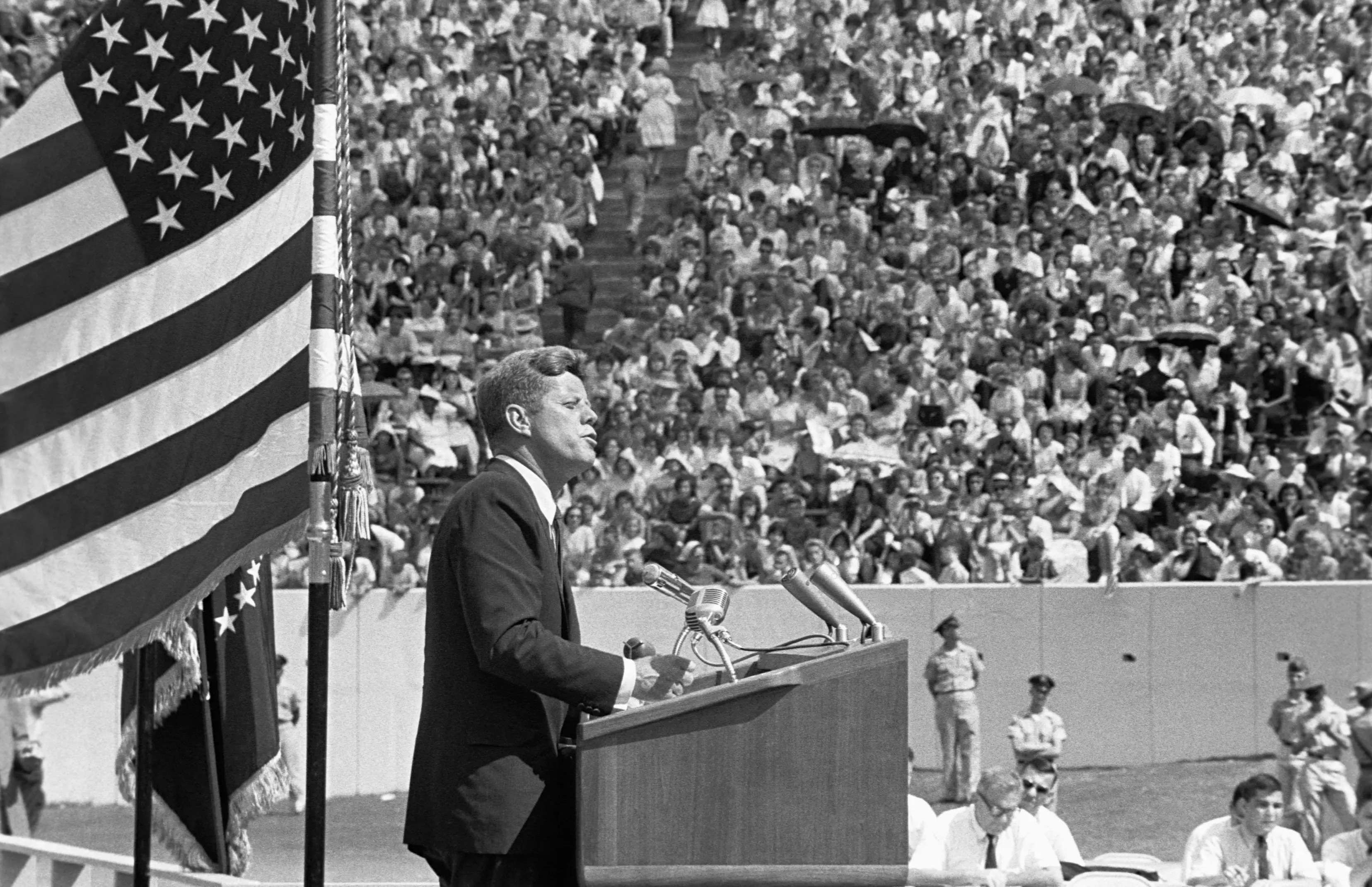 On this day 60 years ago, President John F. Kennedy pledged the US