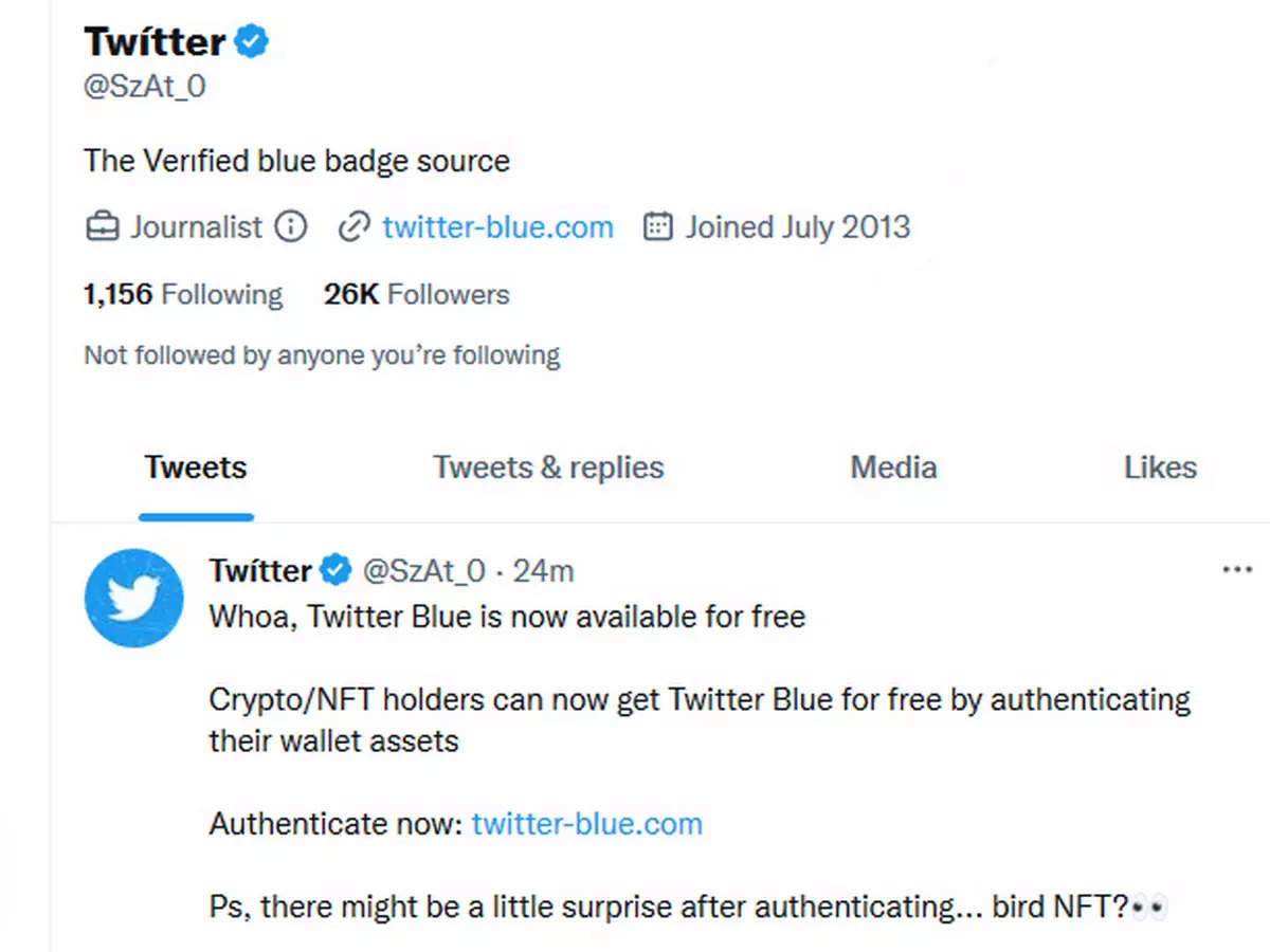 Twitter's verified blue tick badges are now identical to paid ones
