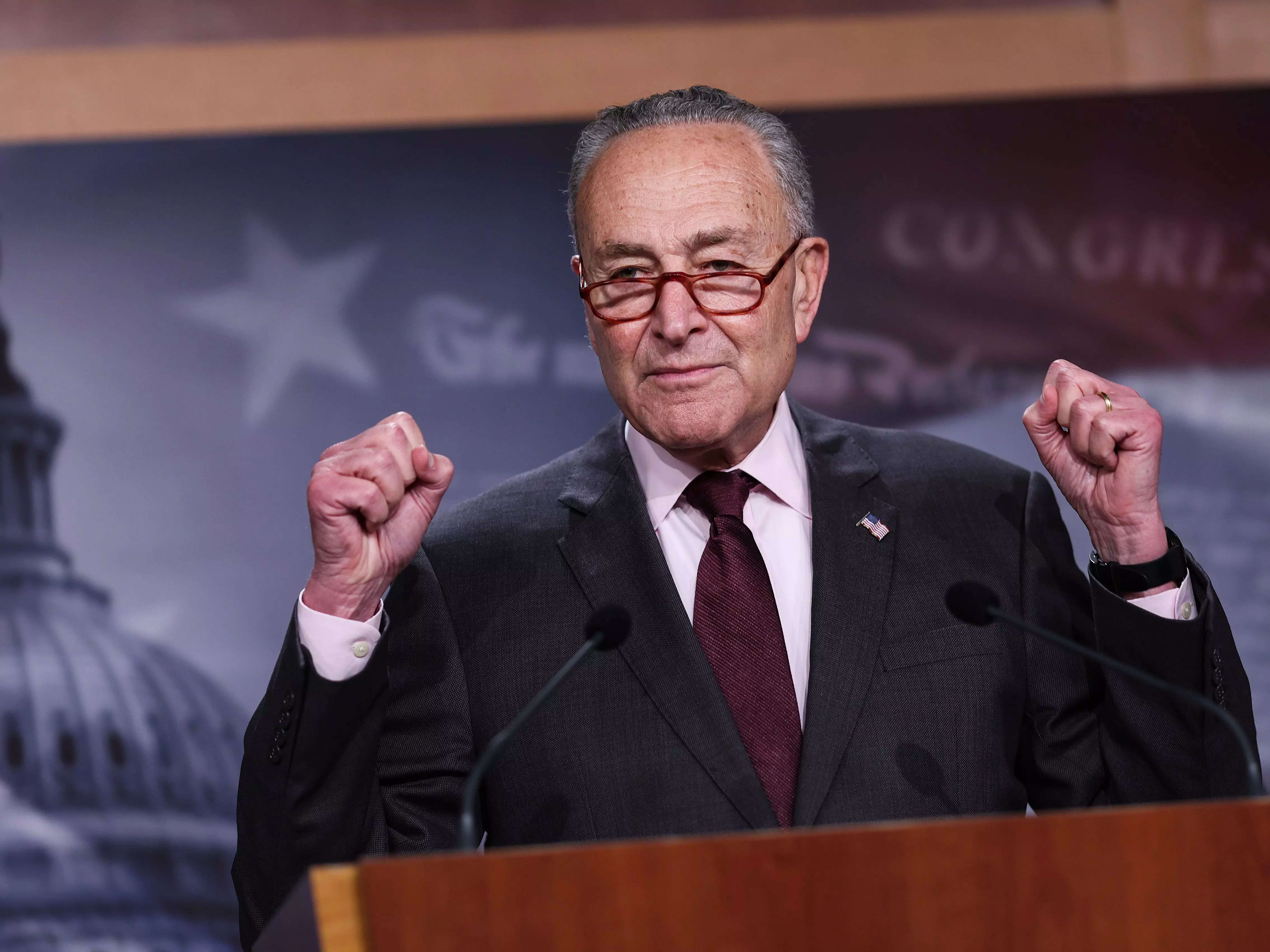 Chuck Schumer reacts to Democrats retaining control of Senate 'This