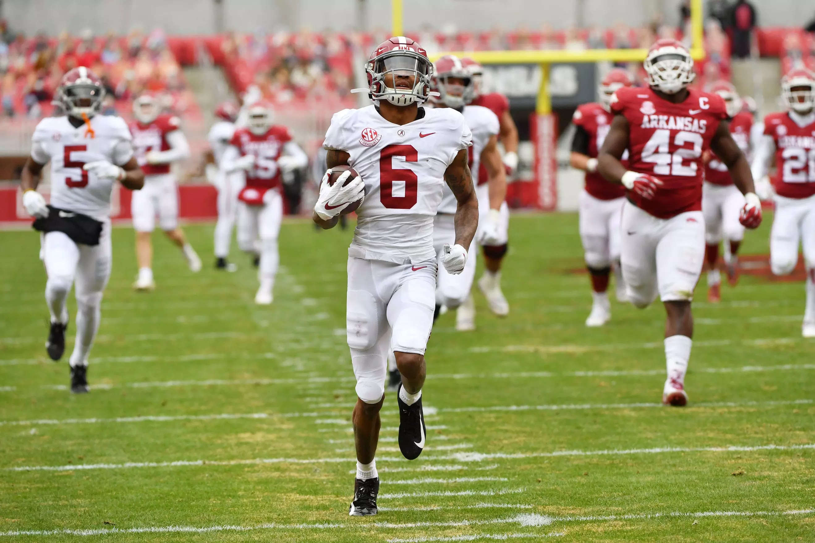 2020 Heisman Trophy Winner Devonta Smith Alabama Crimson Tide signature  shirt