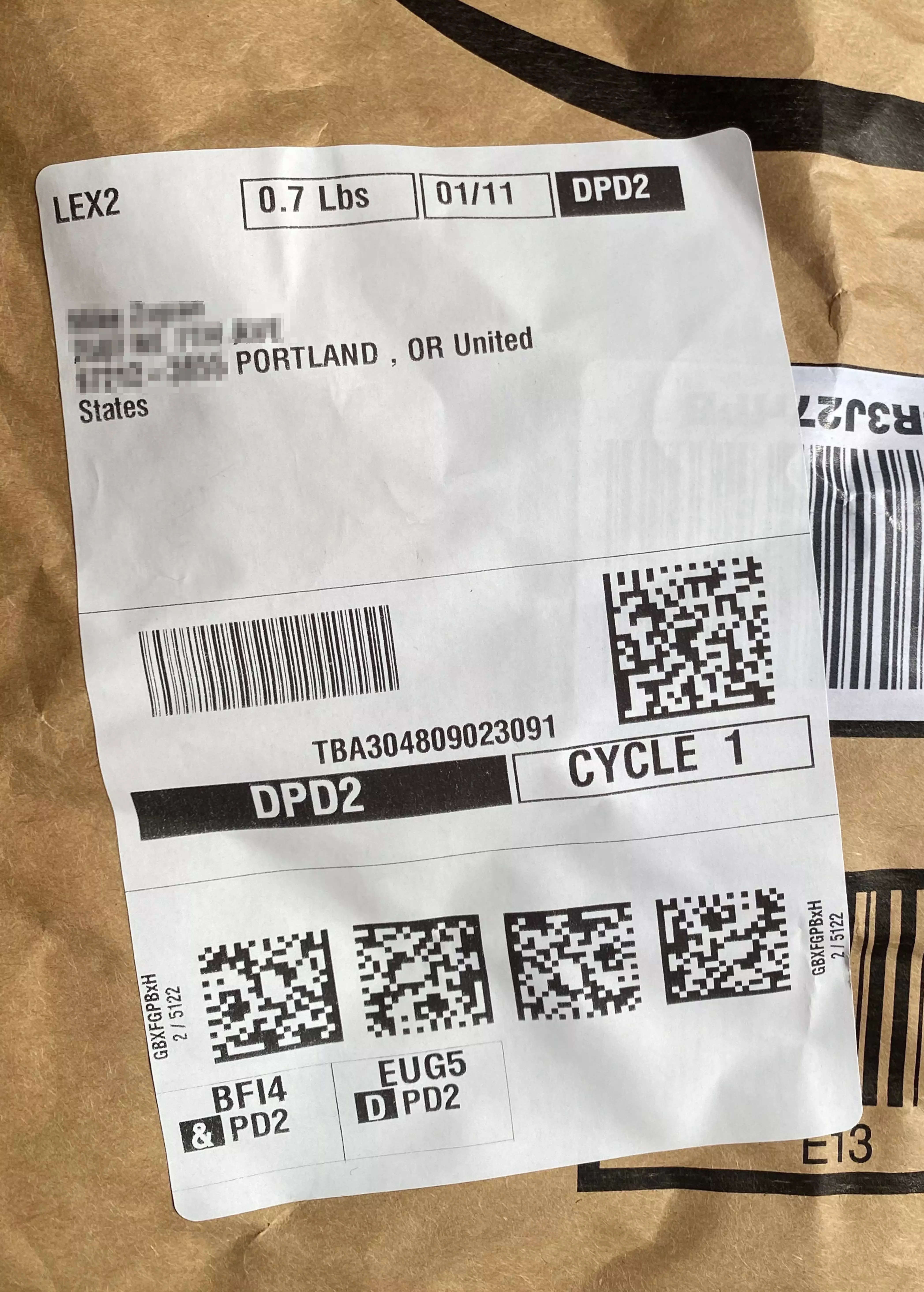 How to decode a package shipping label, from the jumbled letters to the