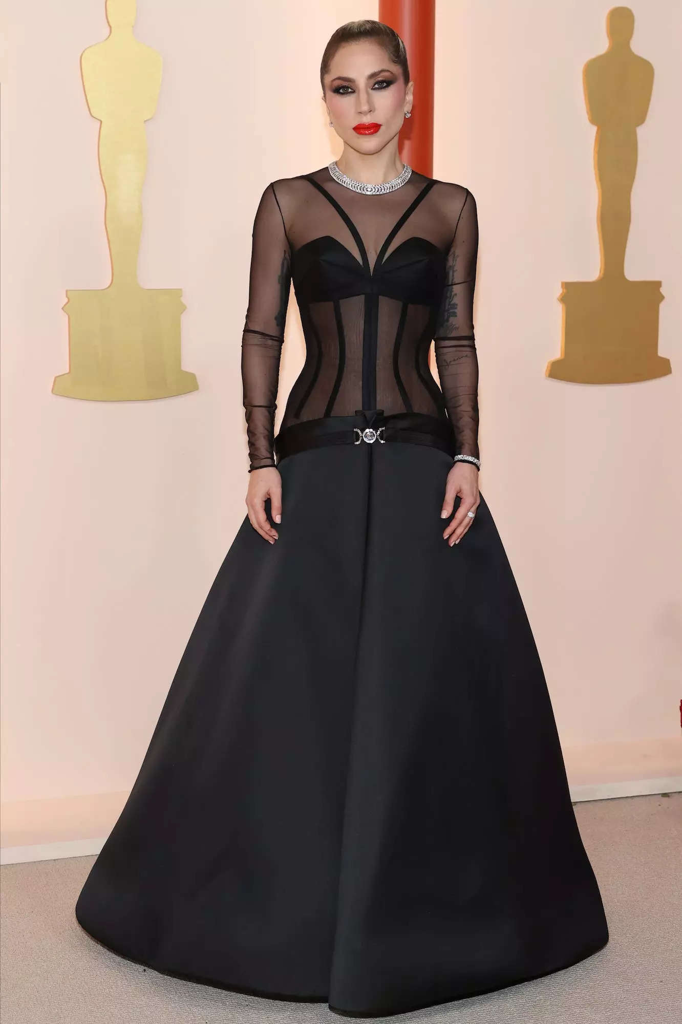 Lady gaga 2025 dress change oscars