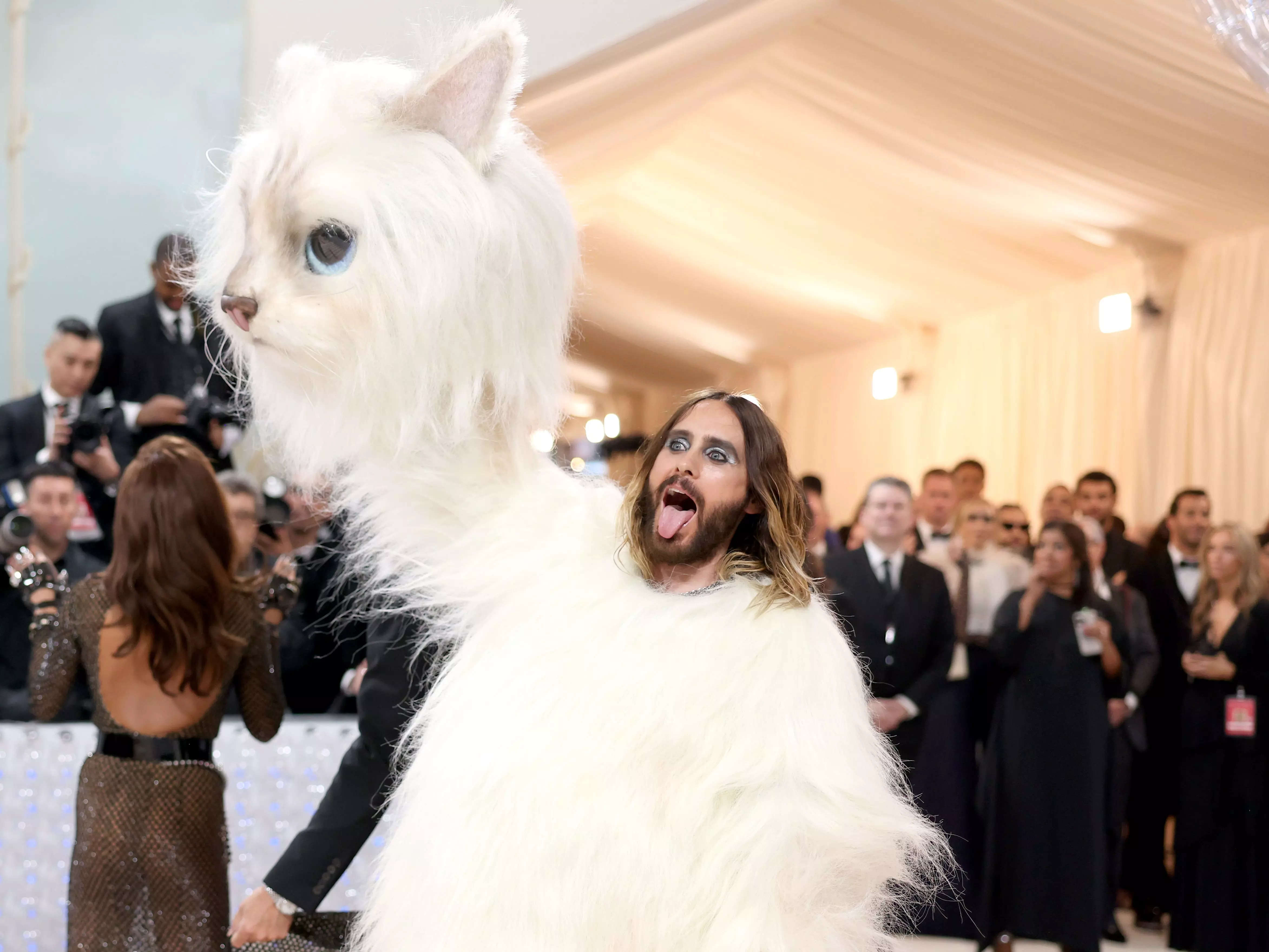 Celebrities on the Met Gala red carpet are losing it over Jared Leto's