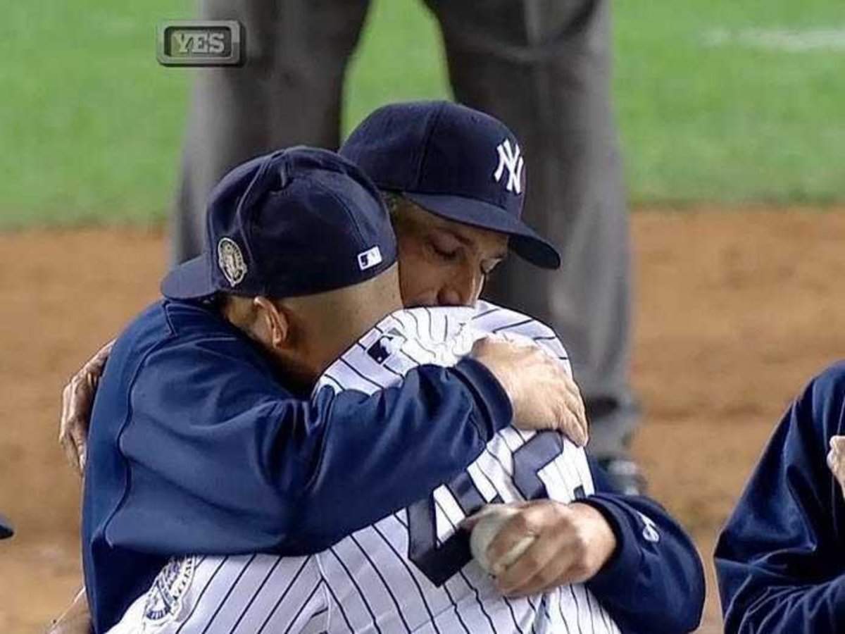 VIDEO: Yankees Great Mariano Rivera Bids A Tearful Goodbye : The Two-Way :  NPR