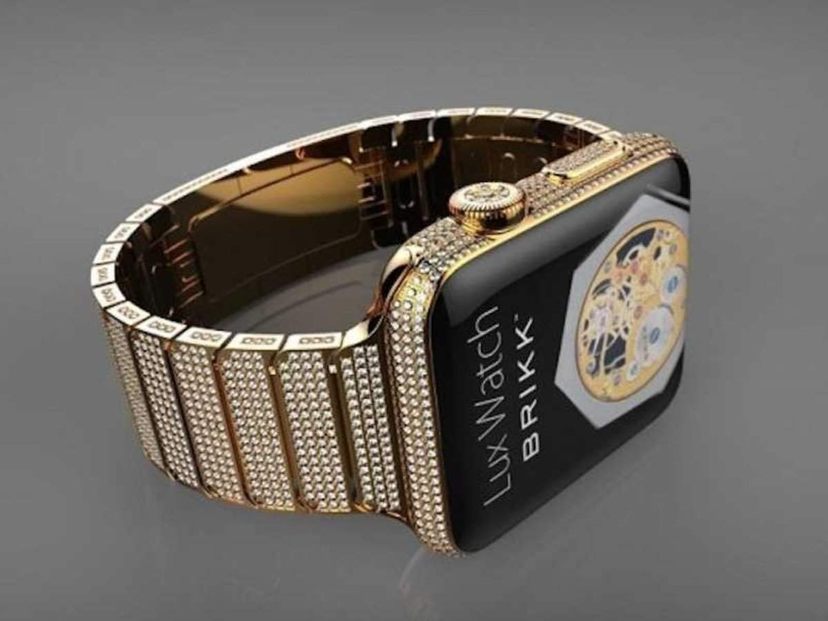 You can already pre order Brikk s diamond studded Apple Watch for