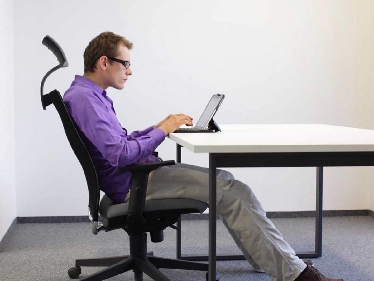 So apparently you've been sitting at your desk the WRONG way