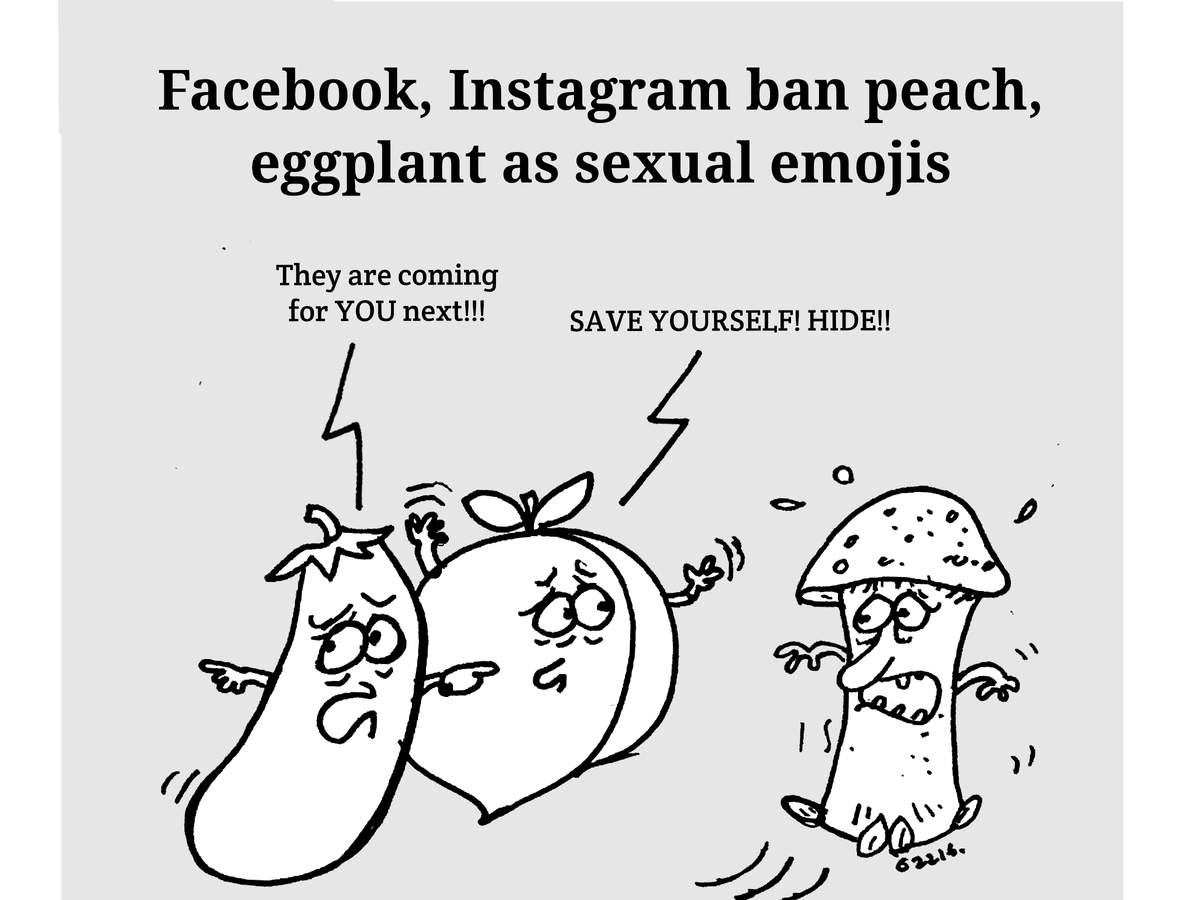 Sexual use of eggplant and peach emojis banned on Facebook, Instagram